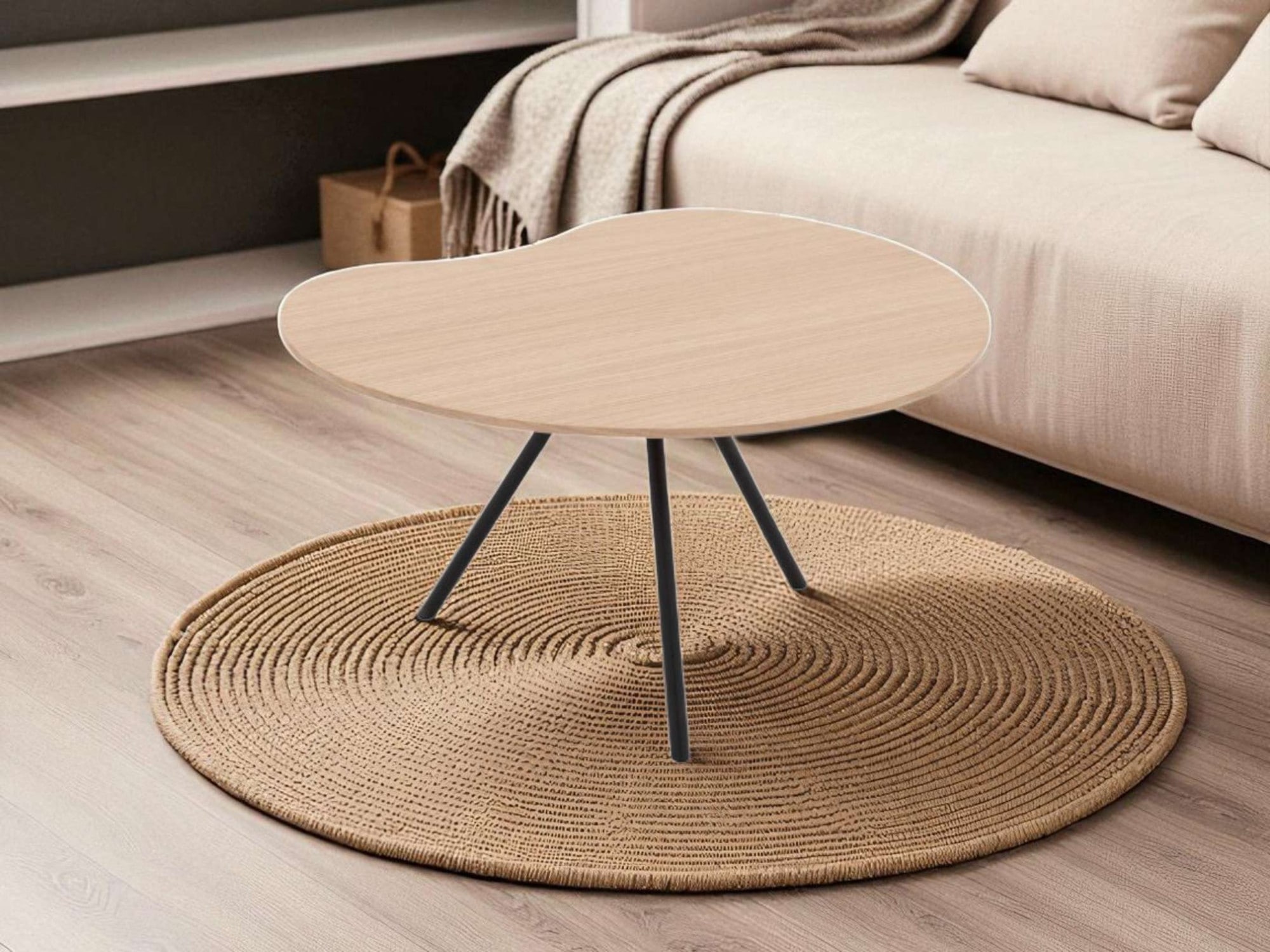 Home affaire Couchtisch »Arendal, Tisch, Satztisch, Kaffeetisch, Sofatisch« 1 Stk. tlg. Tischplatte mit Echtholzfurnier aus Eiche, Gestell aus Metall, FSC®