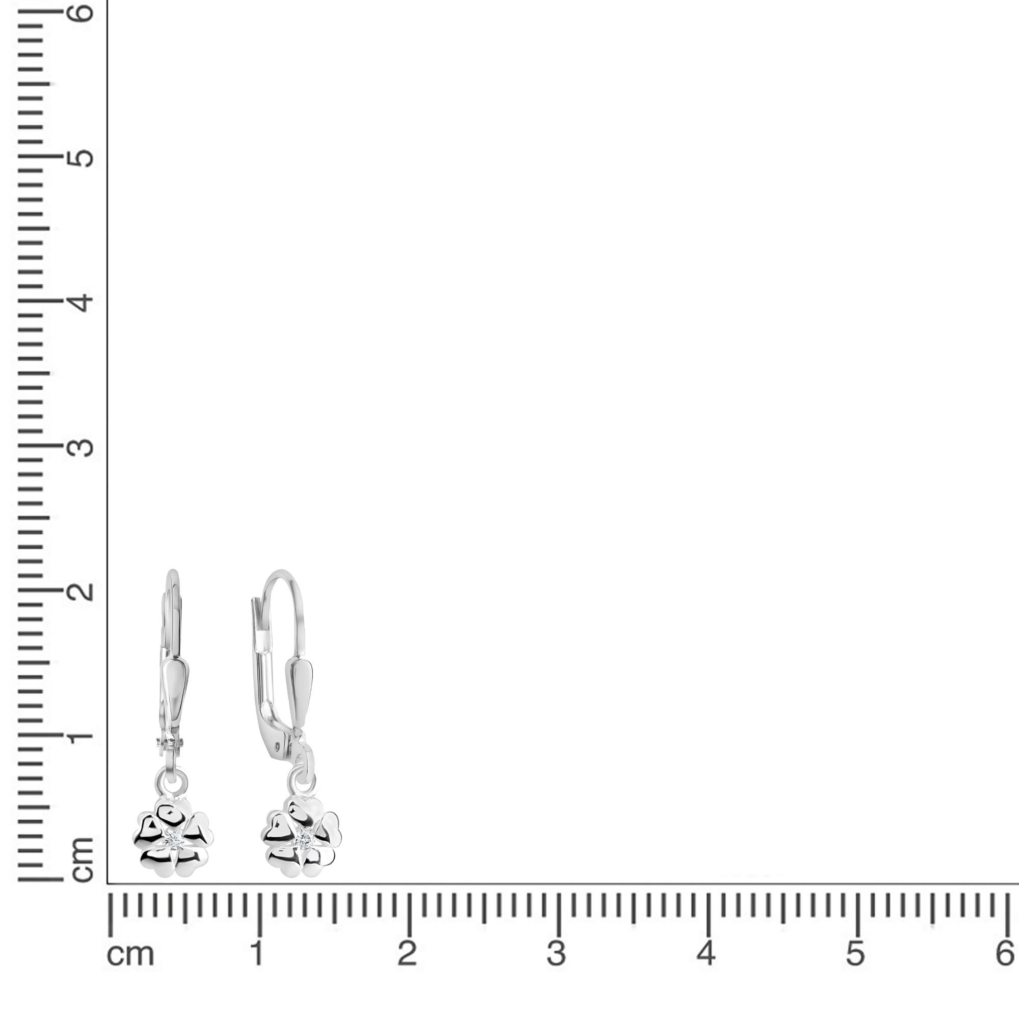 Firetti Paar Ohrhänger »Schmuck Geschenk Silber 925 Ohrschmuck Ohrringe Herzen«, mit Zirkonia (synth.)