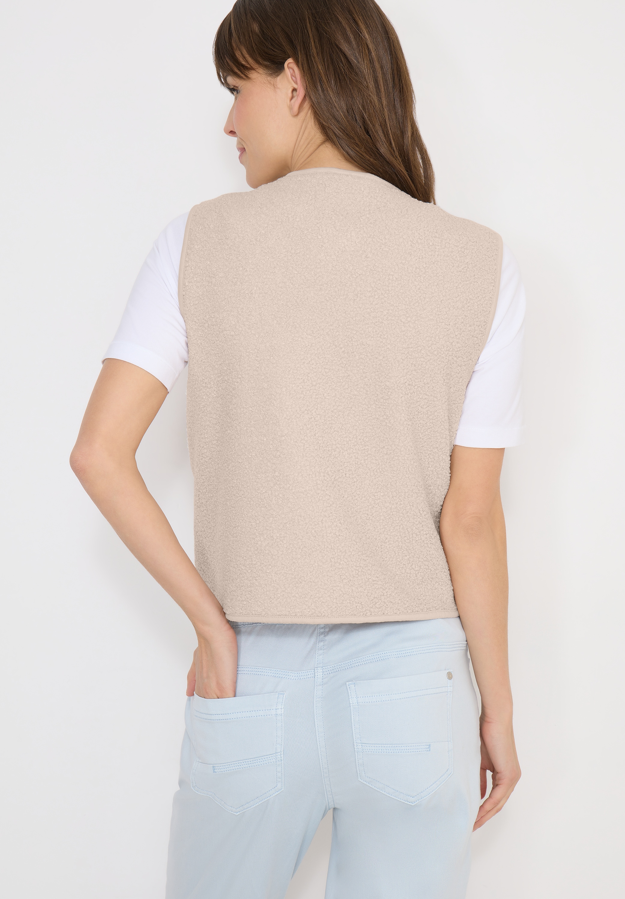 Cecil Fellweste »Curly fake Wool« in Woll-Optik