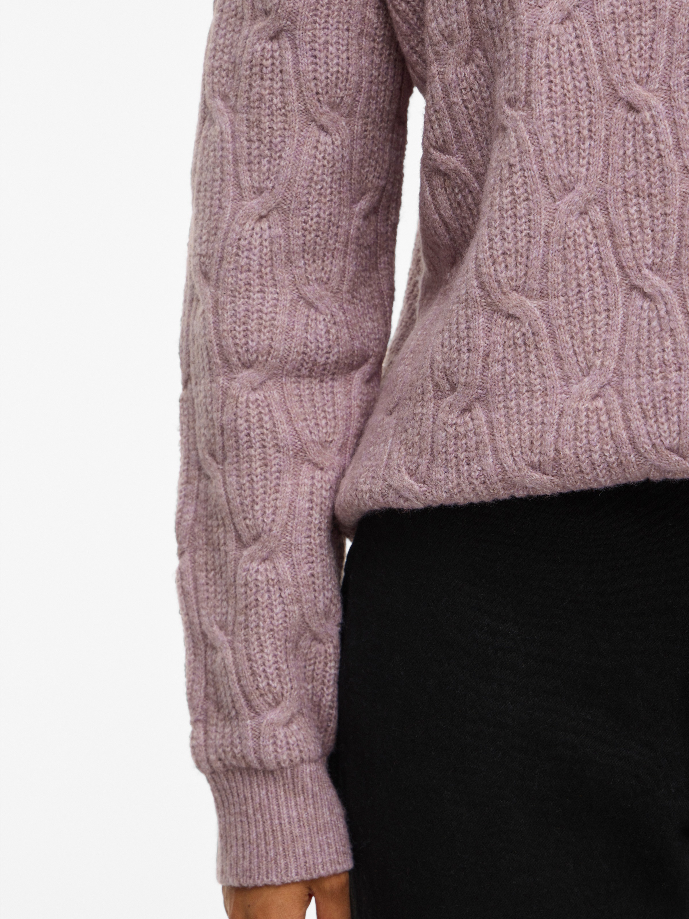 Vila Strickpullover »VILASSIA O-NECK L/S CABEL KNIT TOP -NOOS«