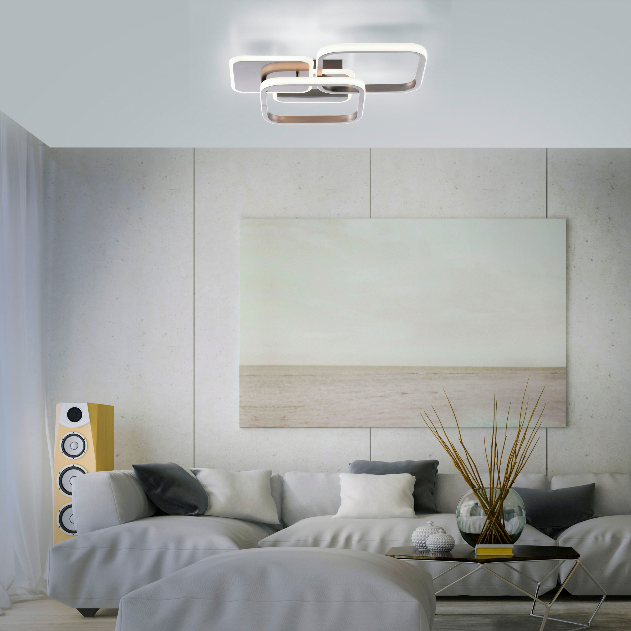 JUST LIGHT Deckenleuchte »SEVENT«, 1 flammig, Leuchtmittel LED-Board | LED fest integriert, LED