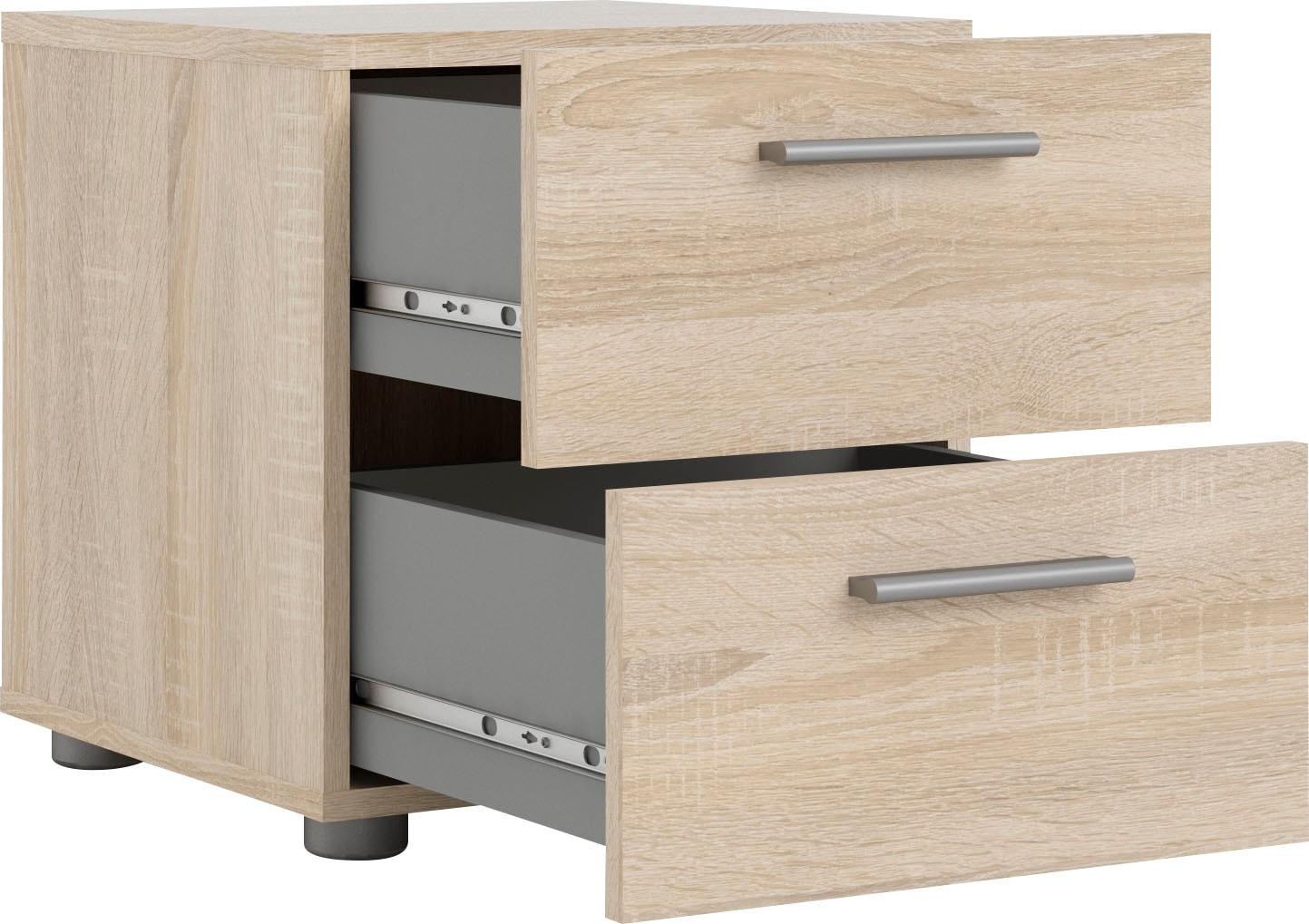 INOSIGN Nachtkommode »Pepe, Nachttisch, Nachtschrank, Beistelltisch,«, mit 2 Schubläden, Breite 40, Höhe 42 cm