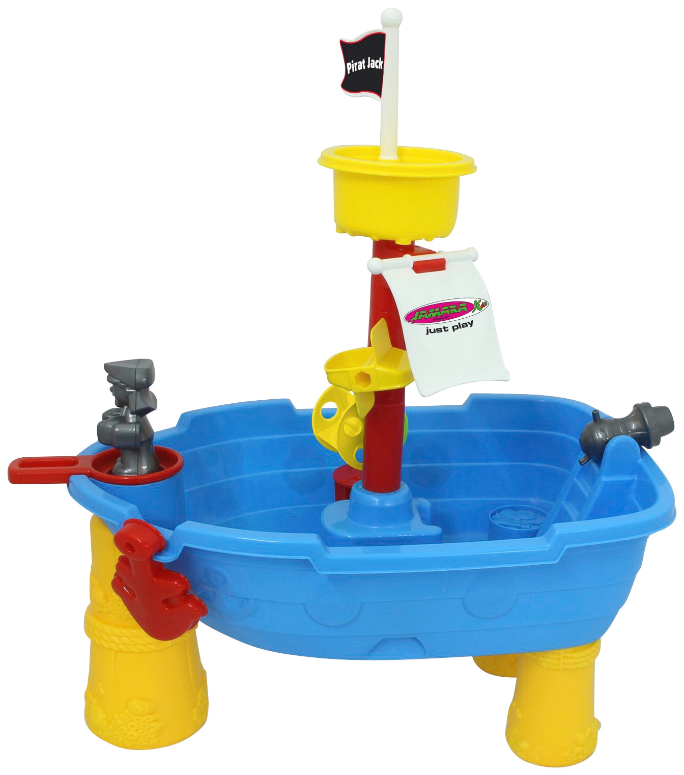 Jamara Wasserspieltisch »Pirat Jack«, für Kinder ab 2 Jahren, 21-teilig, BxLxH: 13x30x58 cm