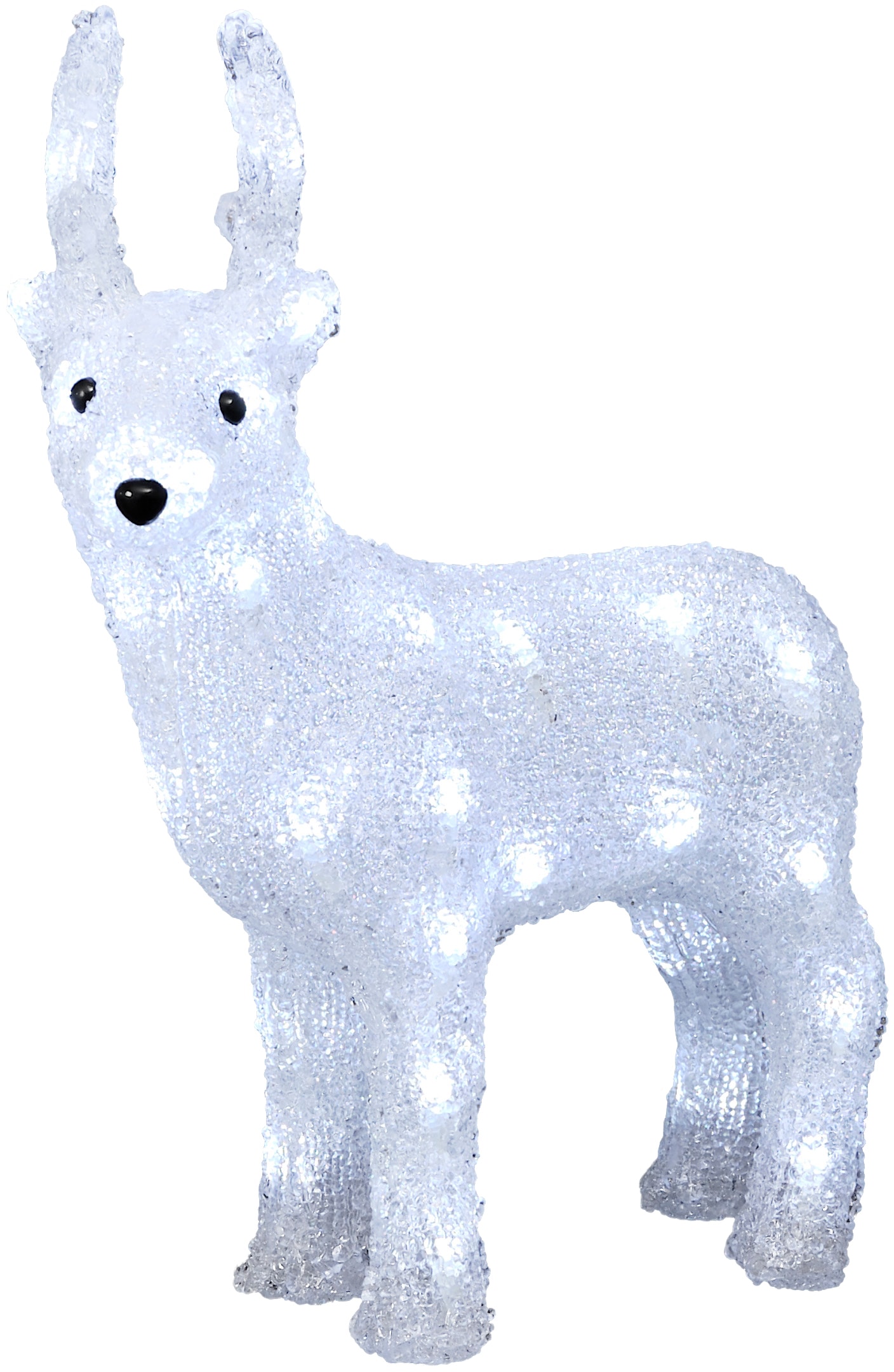 LED Dekofigur »Acryl Rentier, Weihnachtsdeko aussen«, 40 kalt weiße Dioden