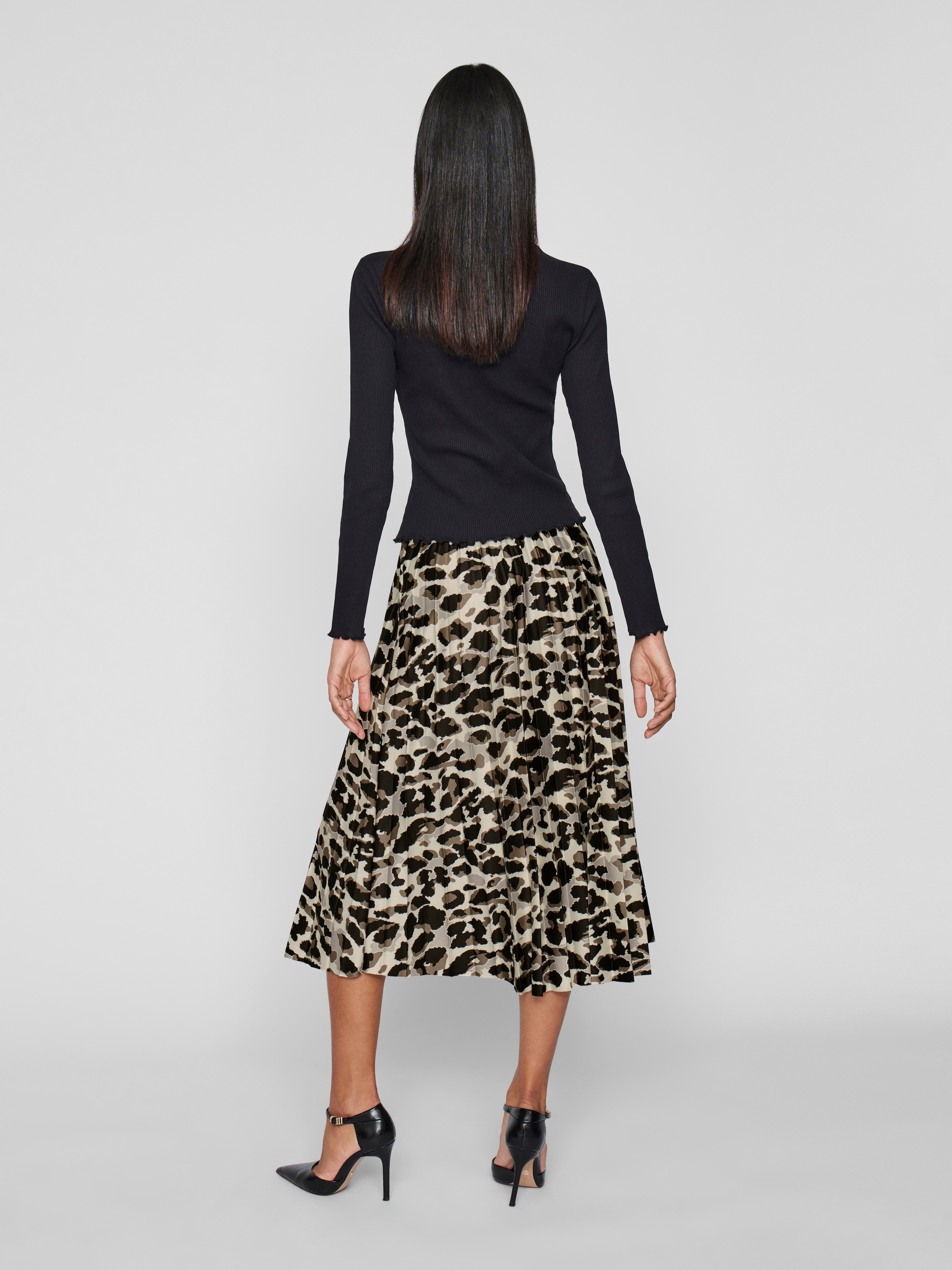 Vila Plisseerock »VINITBAN PRINT SKIRT - NOOS«