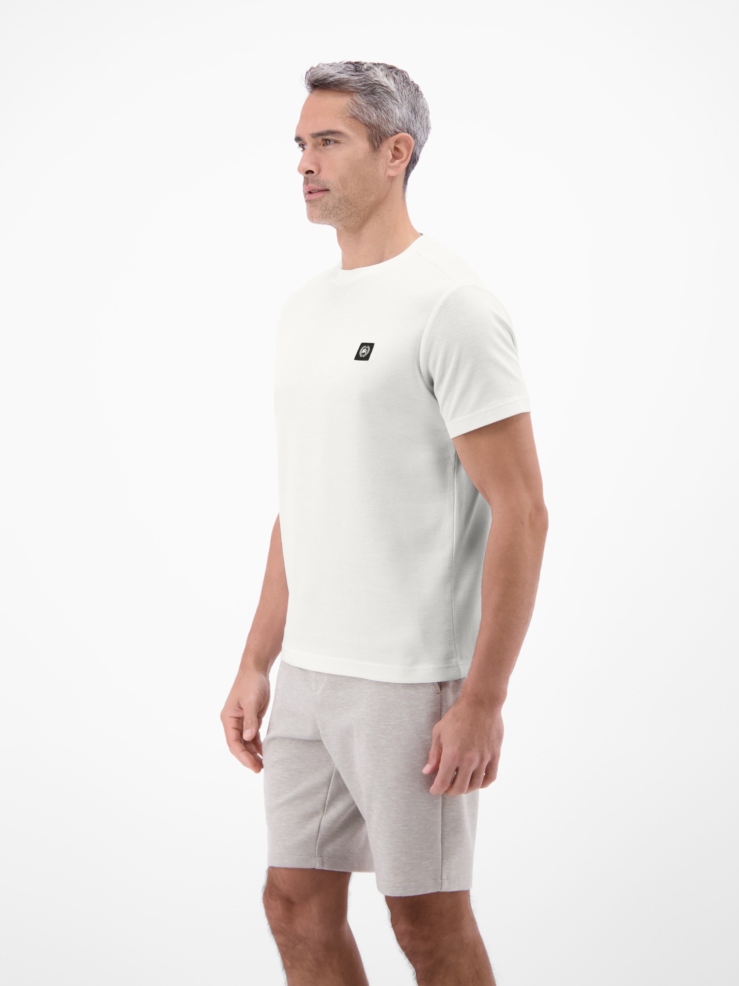 LERROS T-Shirt »T-Shirt mit Waffelstruktur aus 100 % Baumwolle«