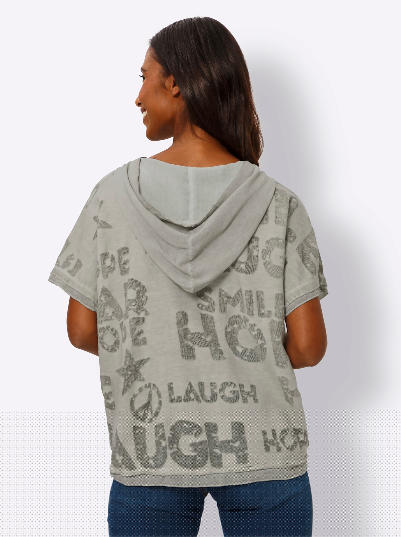 heine Kurzarmshirt »Kapuzen-Shirt«, (1 tlg.)