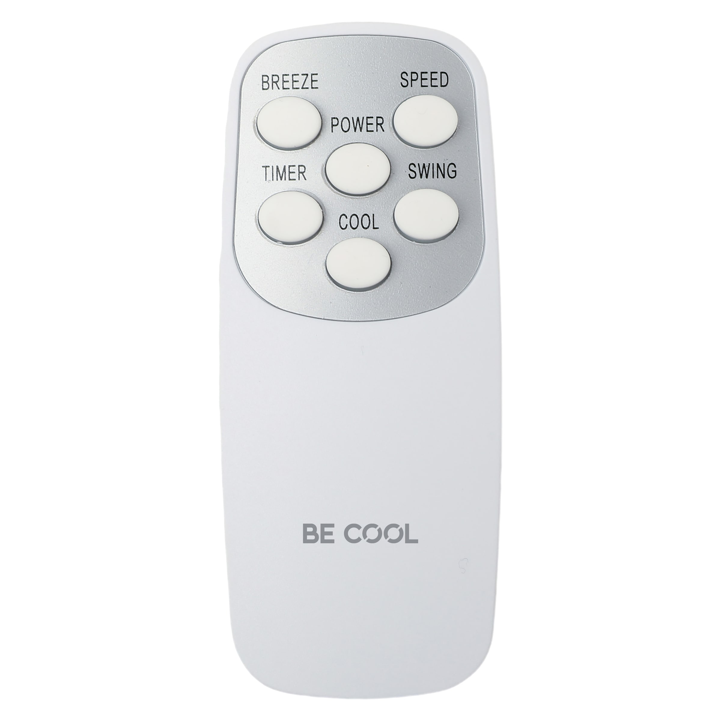 be cool Ventilatorkombigerät »Luftkühler 60l BC60AC2401 weiß/braun«, 40 l Tank, 9800m³/h, Temperaturanzeige, 2 Kühlakkus