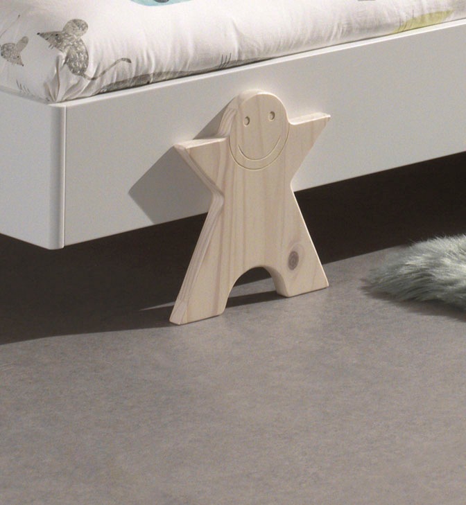 Vipack Kinderbett »Modulo, stapelbares Einzelbett, inkl. Rolllattenrost, 2 Farben« B/H/T ca. 203,6x93,8x48cm, Fuß Smile massiv, Bettseiten MDF lackiert,  Liegefläche 90/200 cm, einzeln oder als 2-er Set erhältlich