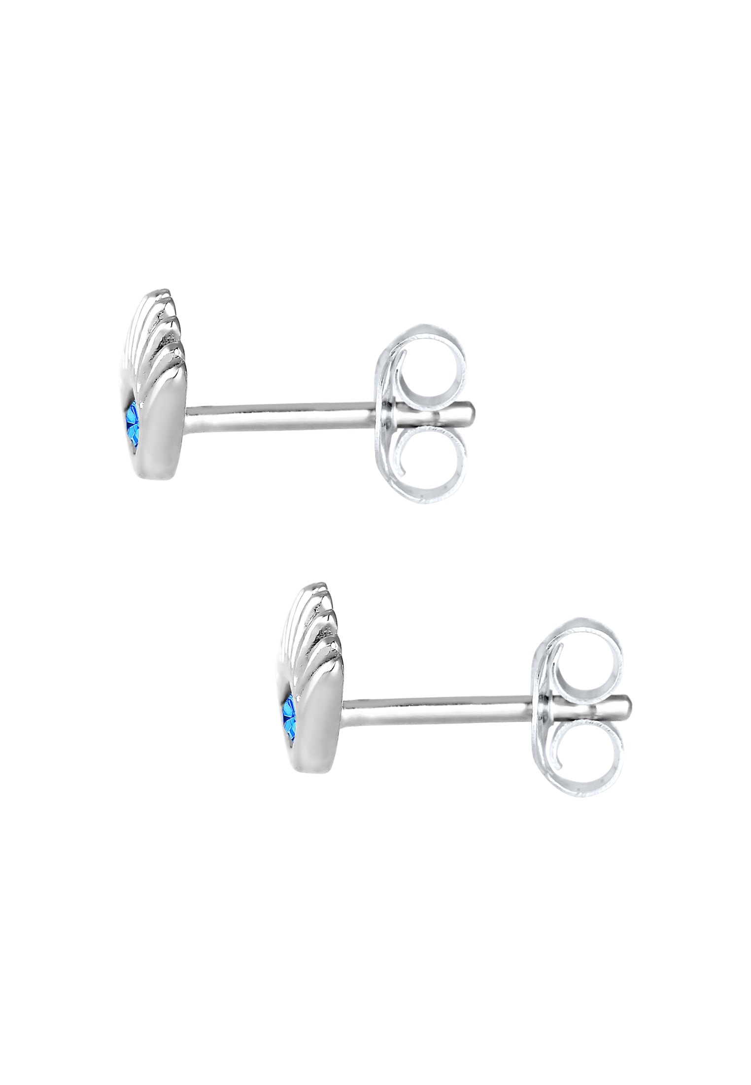 Elli Paar Ohrstecker »Ohrringe Ohrstecker Evil Eye Kristalle Blau 925 Sterling Silber«