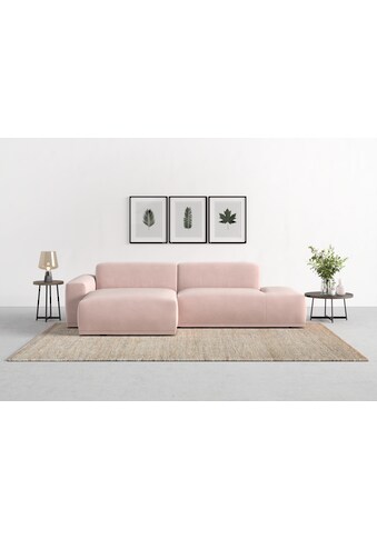 TRENDMANUFAKTUR Ecksofa »Braga«, (2 St.), in moderner Optik, mit hochwertigem...