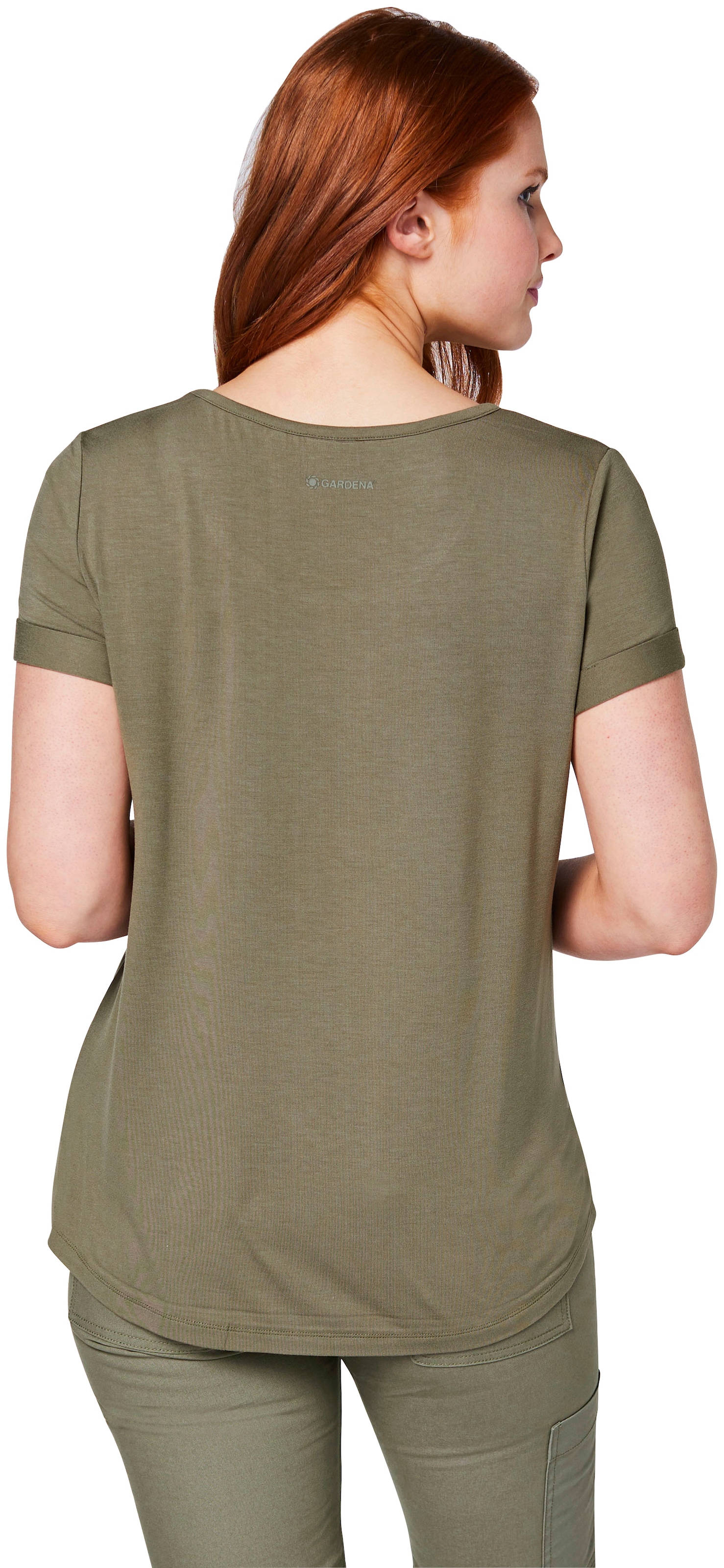 GARDENA T-Shirt »Dusty Olive«, mit Schriftzug