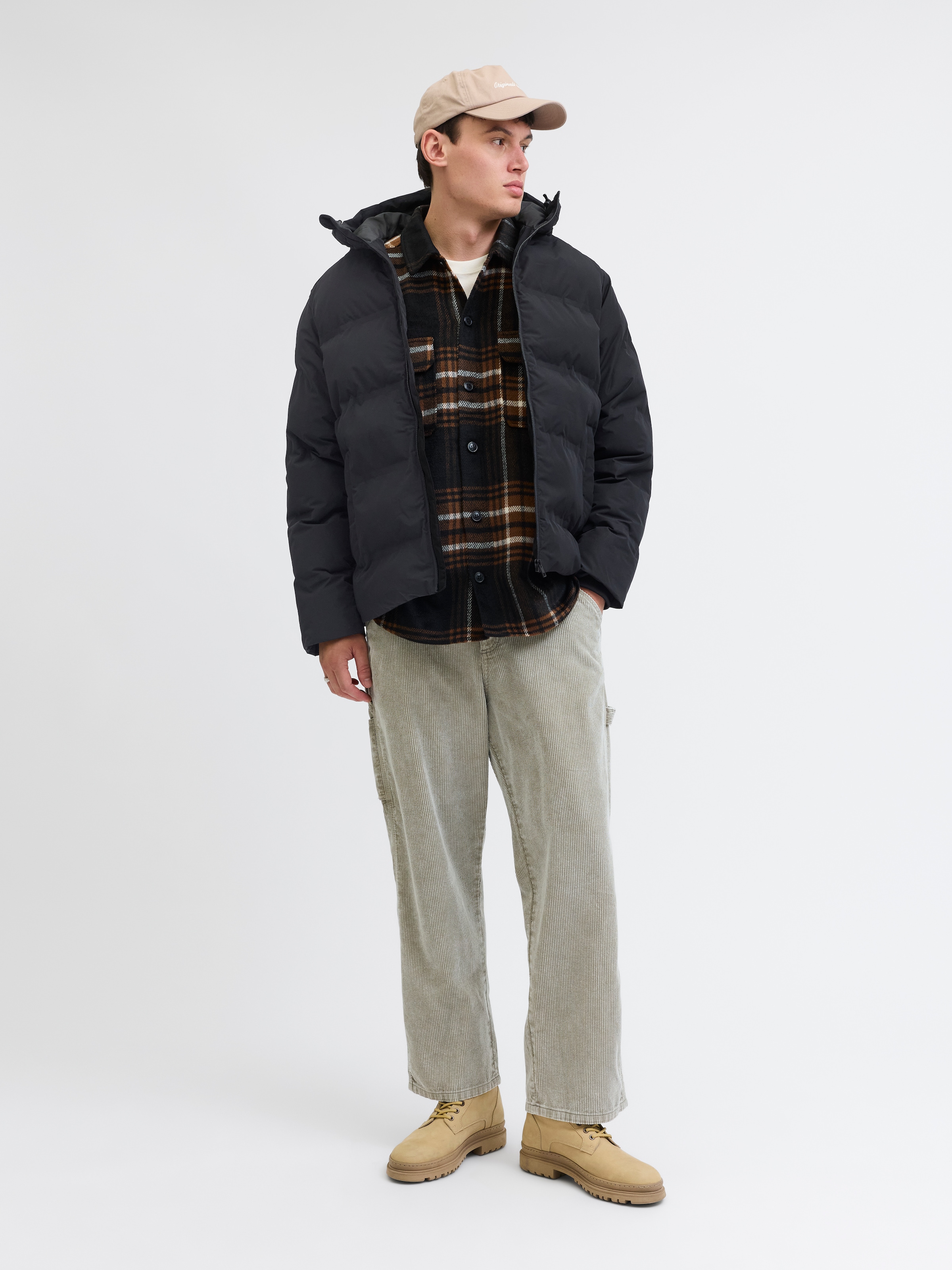 Jack & Jones Steppjacke »JJESOHO PUFFER HOOD SN«, mit Kapuze