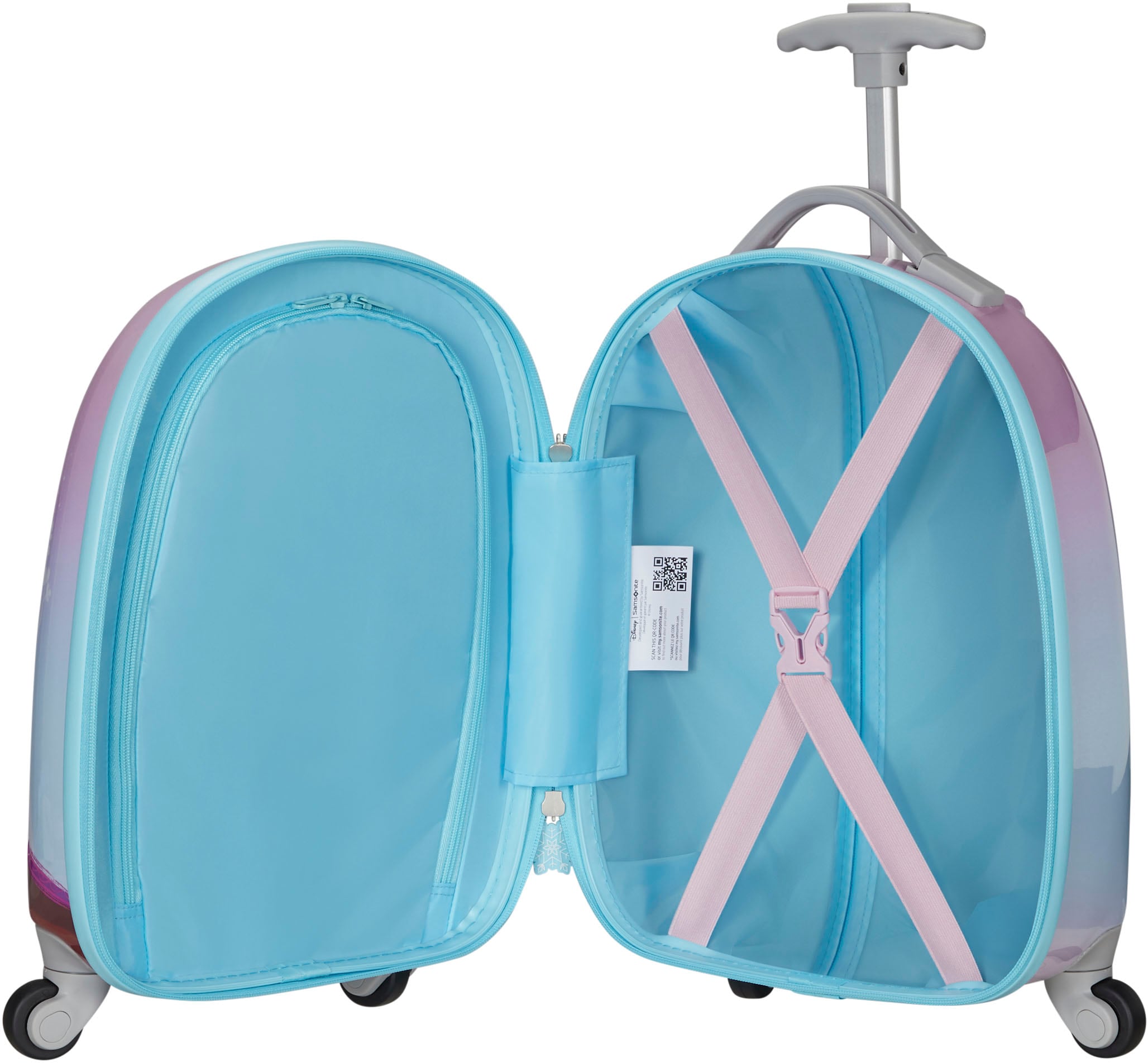 Samsonite Kinderkoffer »Disney Ultimate 2.0, 46 cm, Frozen«, 4 St. Rollen, Kinderreisekoffer Kindertrolley Handgepäck Hartschalenkoffer