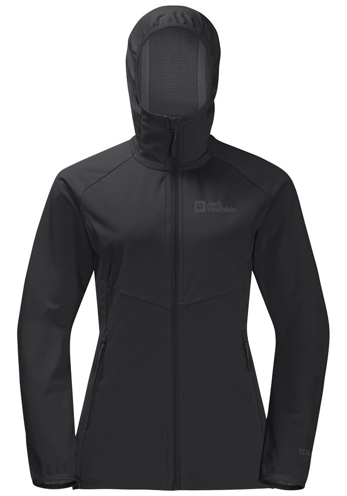 Jack Wolfskin Softshelljacke »GO HIKE SOFTSHELL W«, mit Kapuze