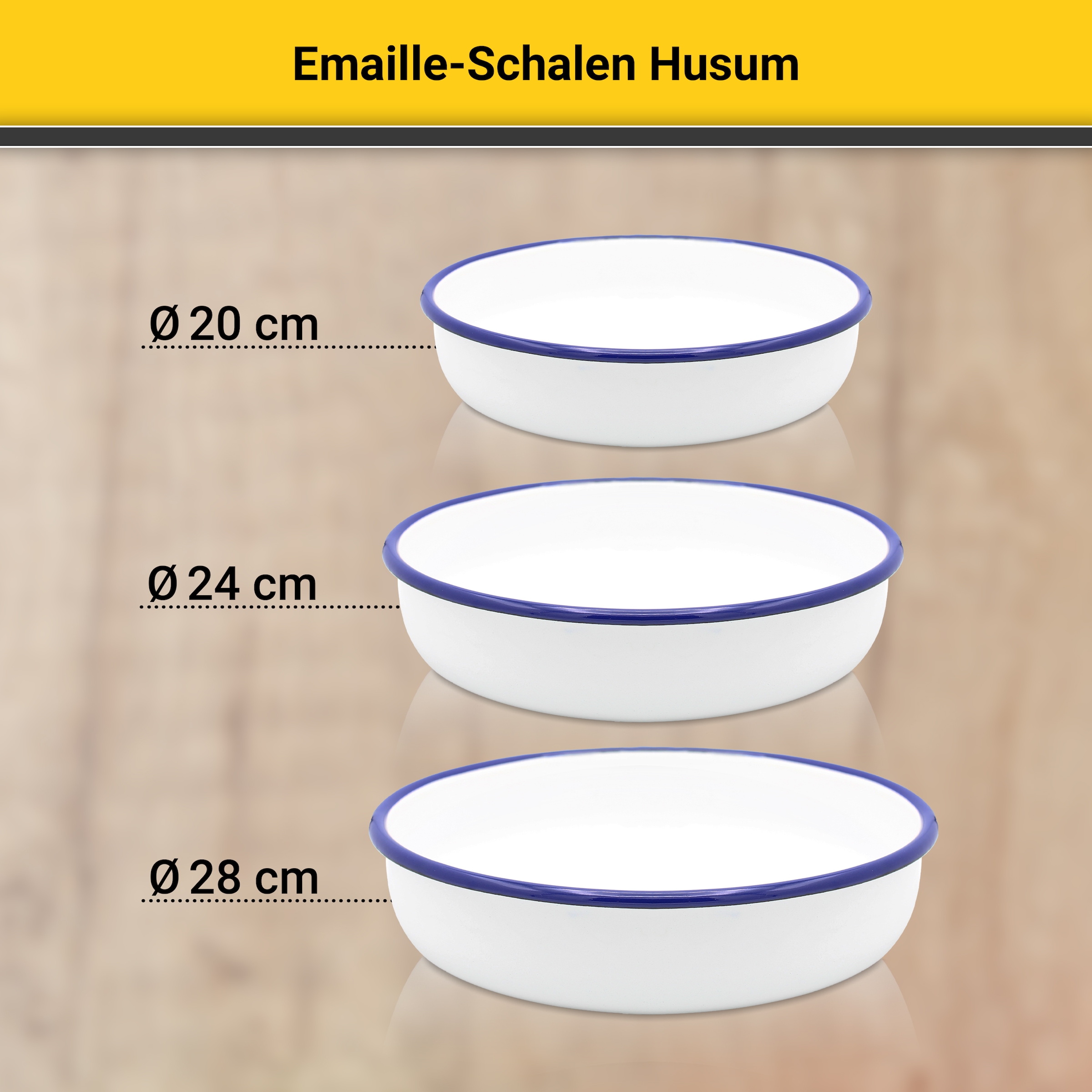 Krüger Schale »Husum« 1 Stk. aus Emaille Ø 20 cm