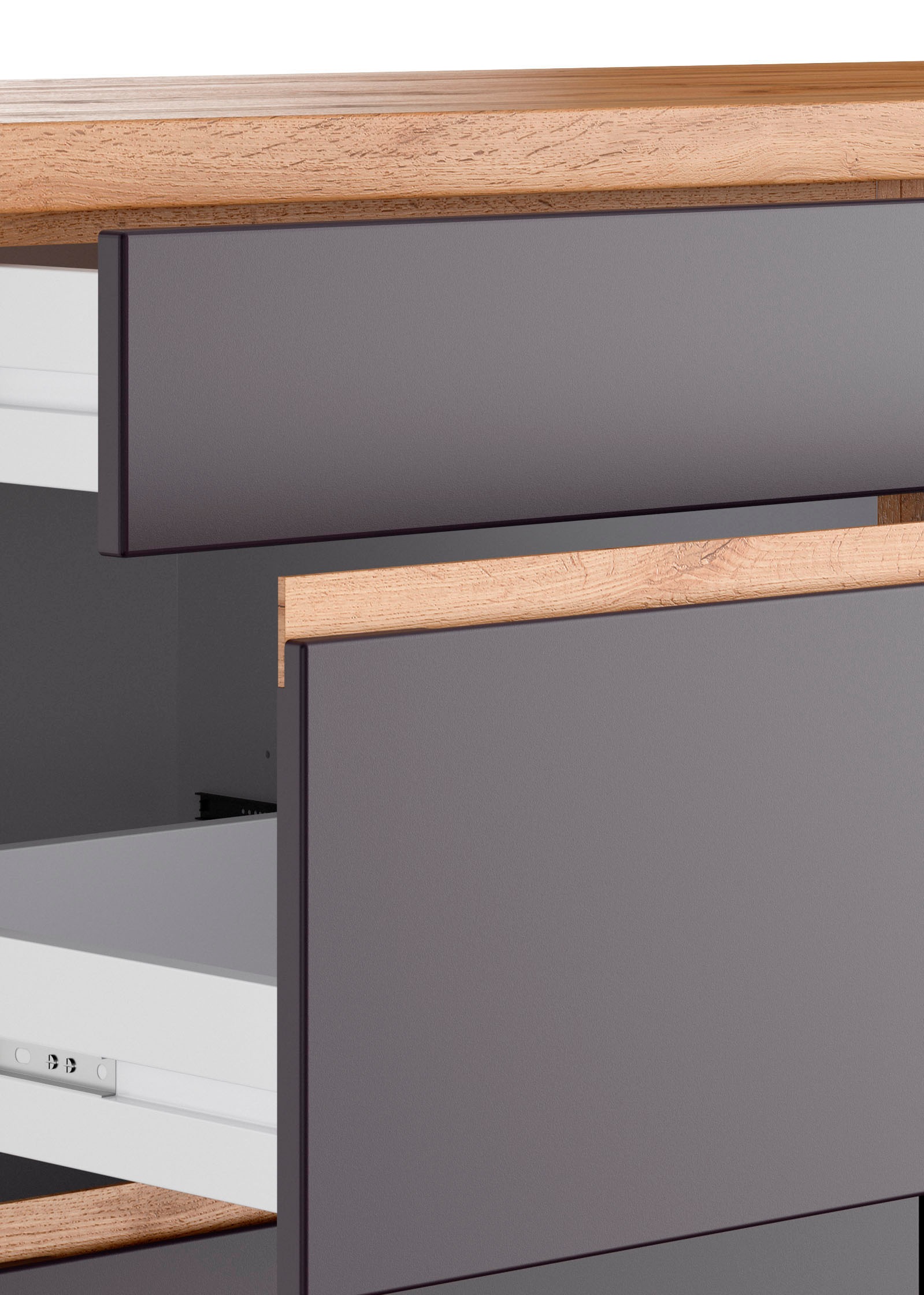 KOCHSTATION Winkelküche »KS-Riesa« Stellbreite 490/153 cm, wahlweise mit Induktionskochfeld