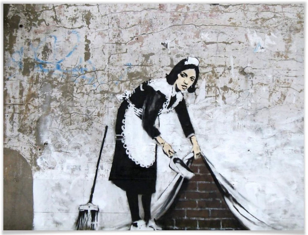 »Graffiti in Wandbild, St.), Wall-Art Shop Maid Menschen, im Wandposter Online OTTO Poster Poster, Bild, (1 London«, Bilder