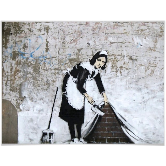 Wall-Art Poster »Graffiti Bilder Maid in London«, Menschen, (1 St.), Poster,  Wandbild, Bild, Wandposter im OTTO Online Shop