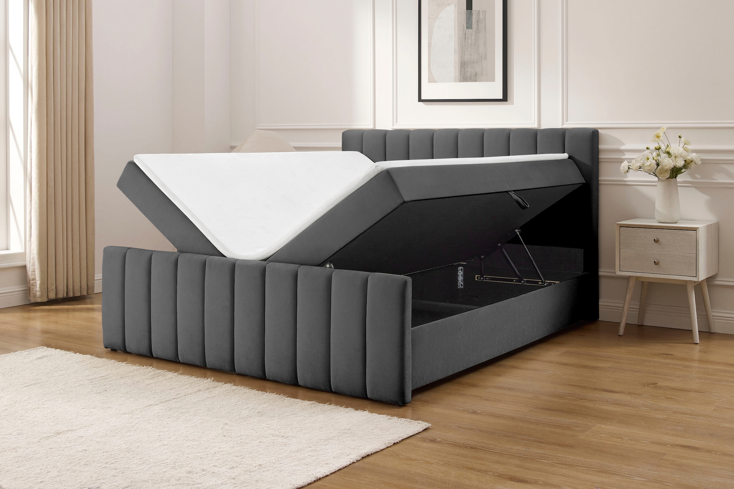 OTTO home Boxbett »Yanna inkl. Bettkasten und Topper, Liegefläche 180x200cm« erhältlich in der Größe 180x200 cm