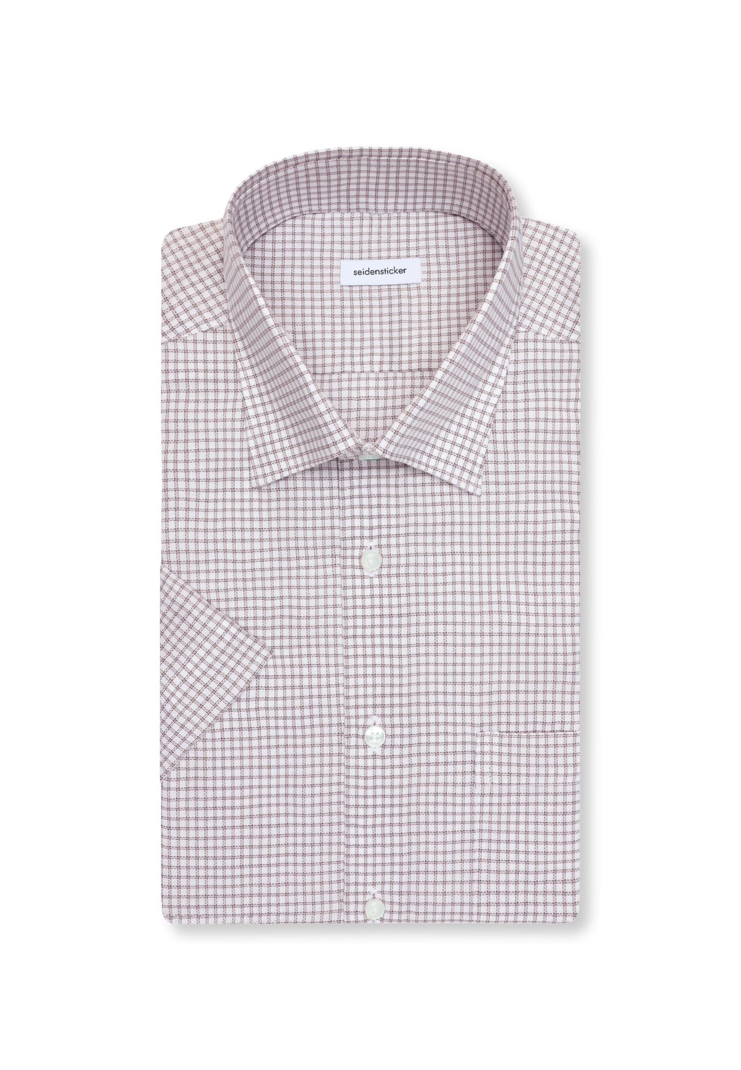 seidensticker Businesshemd »Schwarze Rose« Comfort 1/2 Covered-Button-Down-Kragen Karo