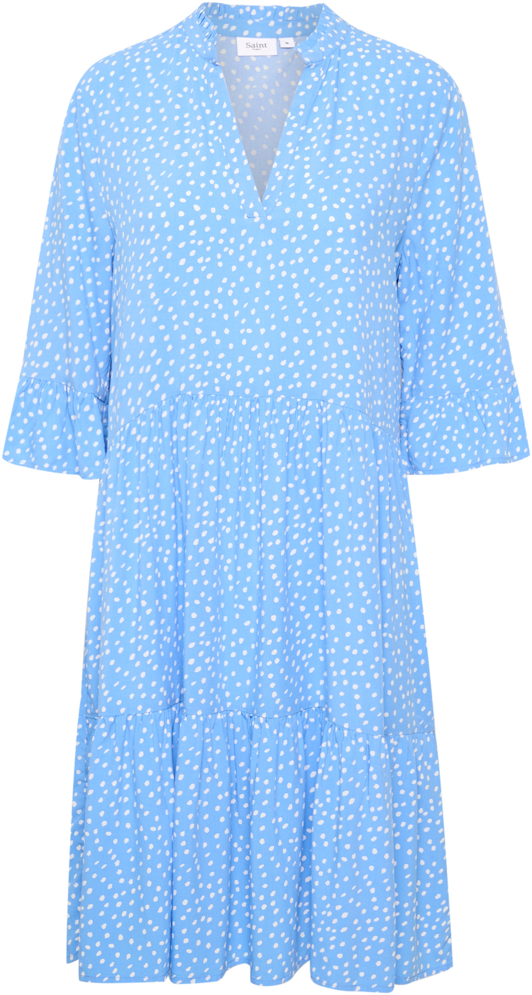 Saint Tropez Blusenkleid »EdaSZ Dress«, mit Volant und 3/4 Ärmel
