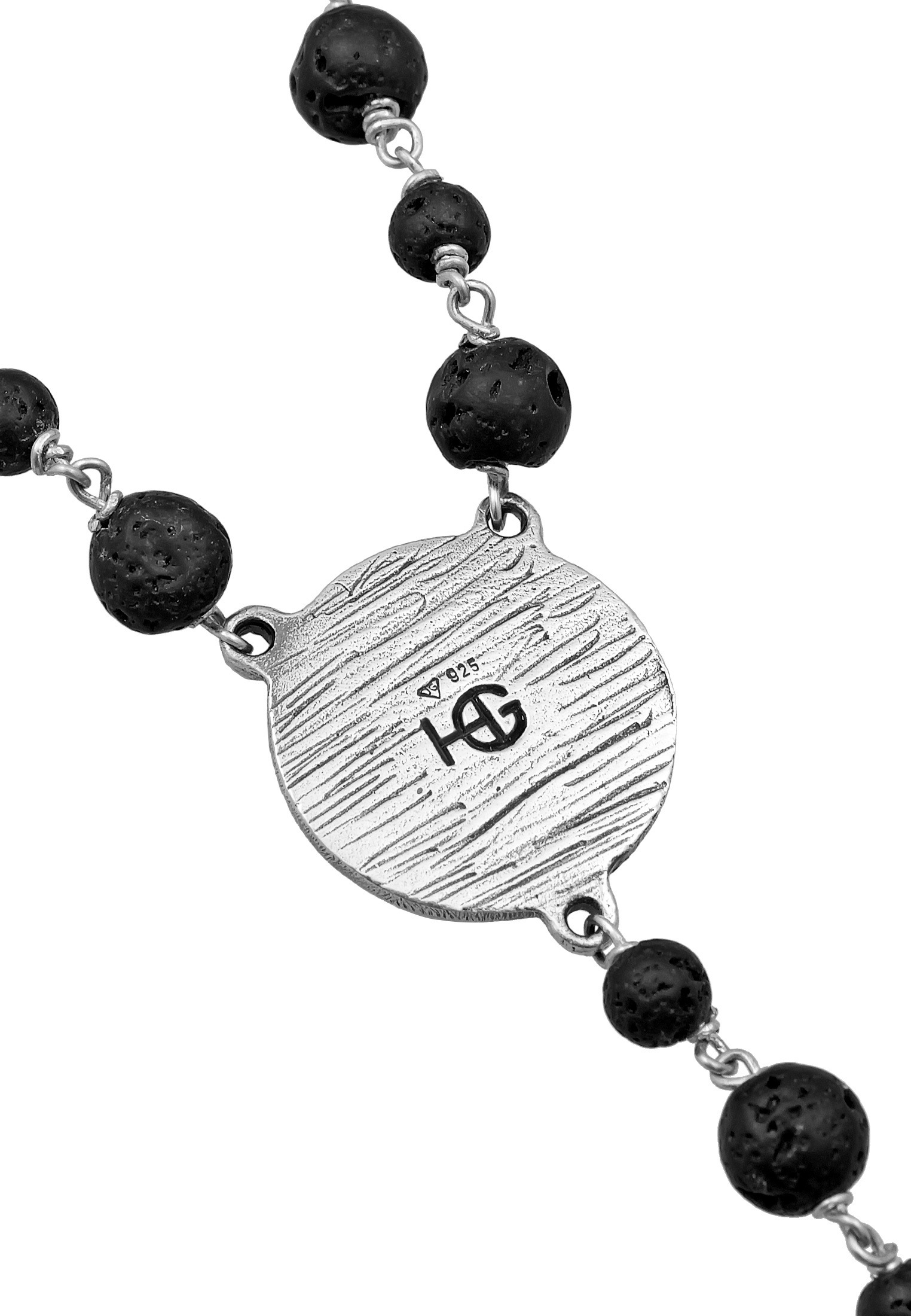 HAZE & GLORY Lange Kette »Halskette Rosenkranz Halskette 925 Sterling Silber«
