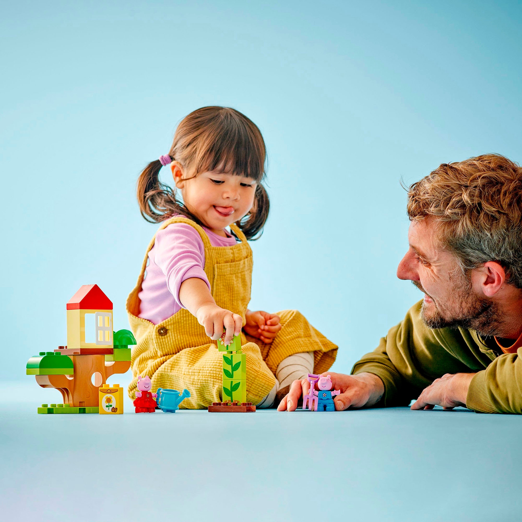 LEGO® Konstruktionsspielsteine »Peppas Garten mit Baumhaus (10431), LEGO DUPLO Peppa Pig«, (20 St.), Made in Europe