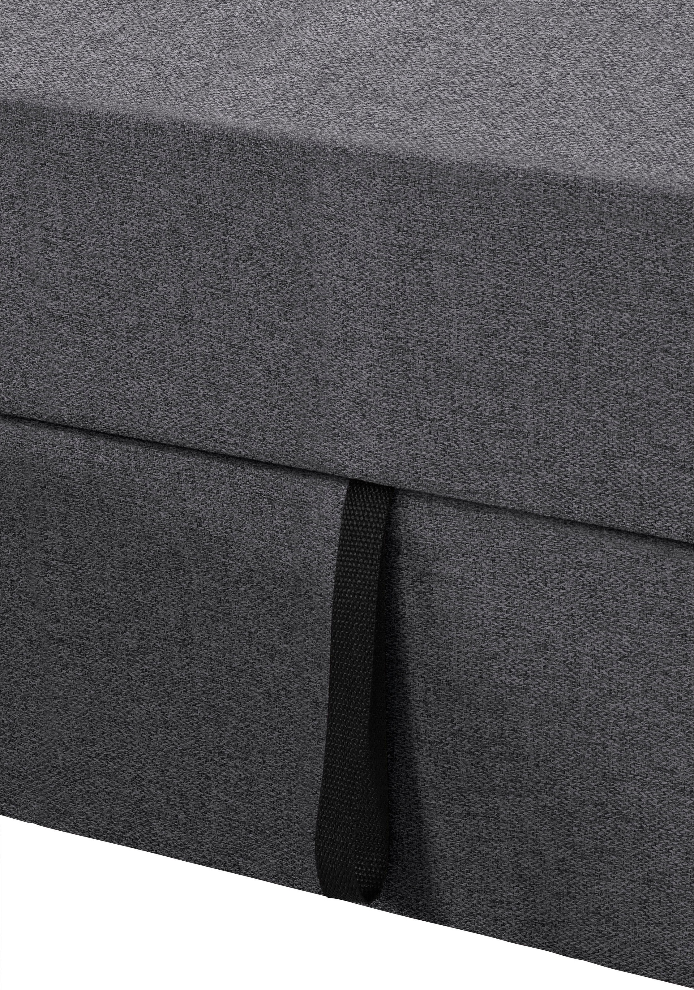DOMO collection Ecksofa »Sarafina zeitlos und komfortabel, optional mit Federkern, L-Form«, wahlweise mit Bettfunktion