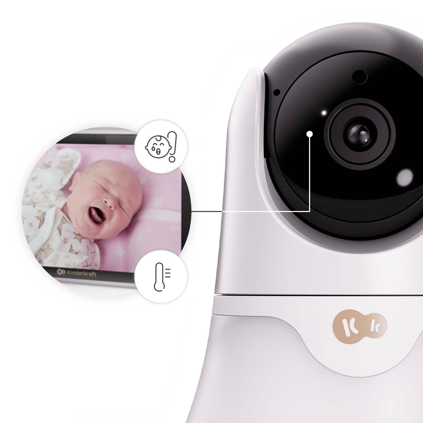 Kinderkraft Video-Babyphone »NITEEYE GLOW« mit Nachtlicht