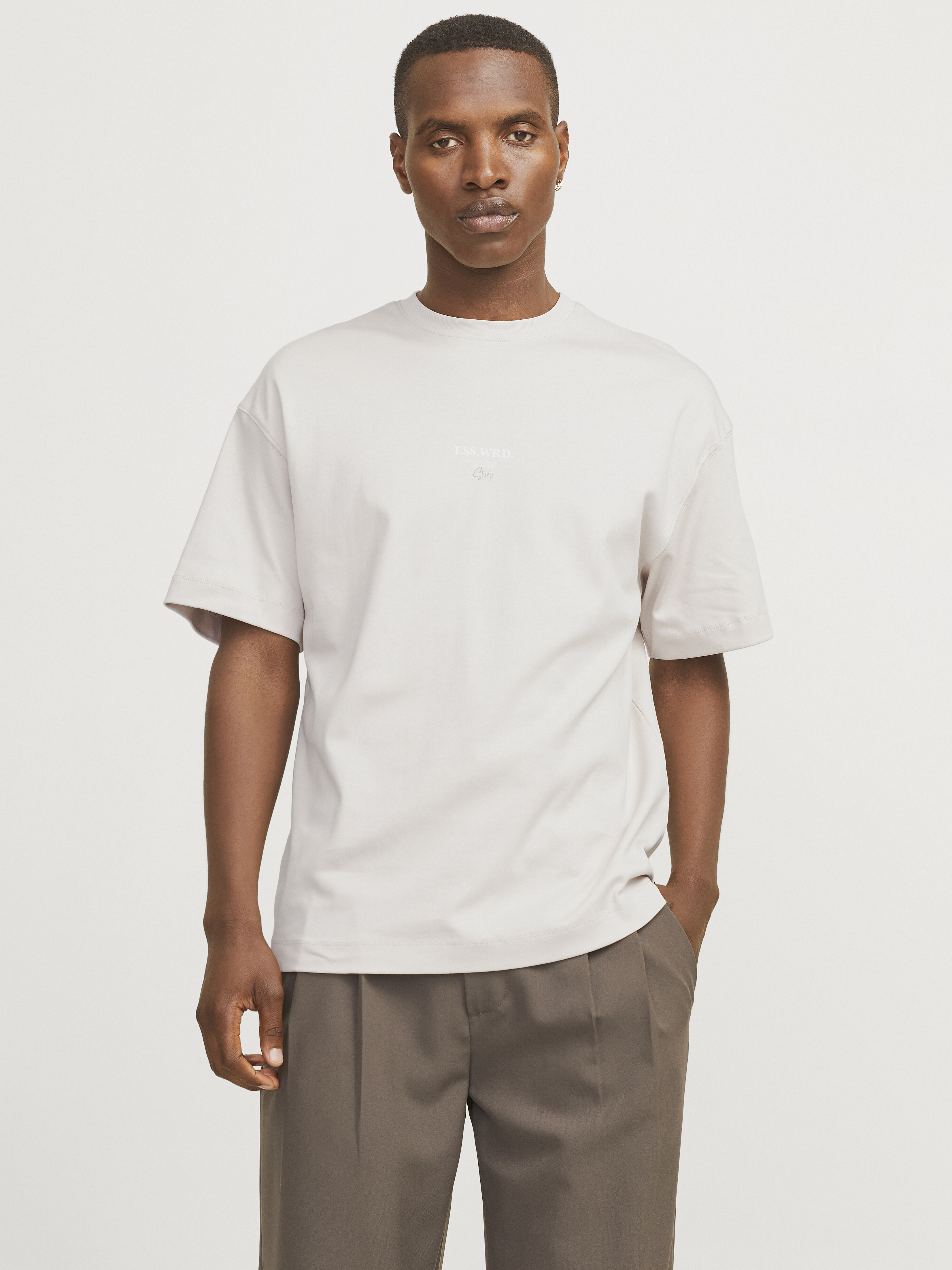 JACK & JONES Jjeurban Edge Studio Tee SS O-Collo Noos - T-Shirt Uomo