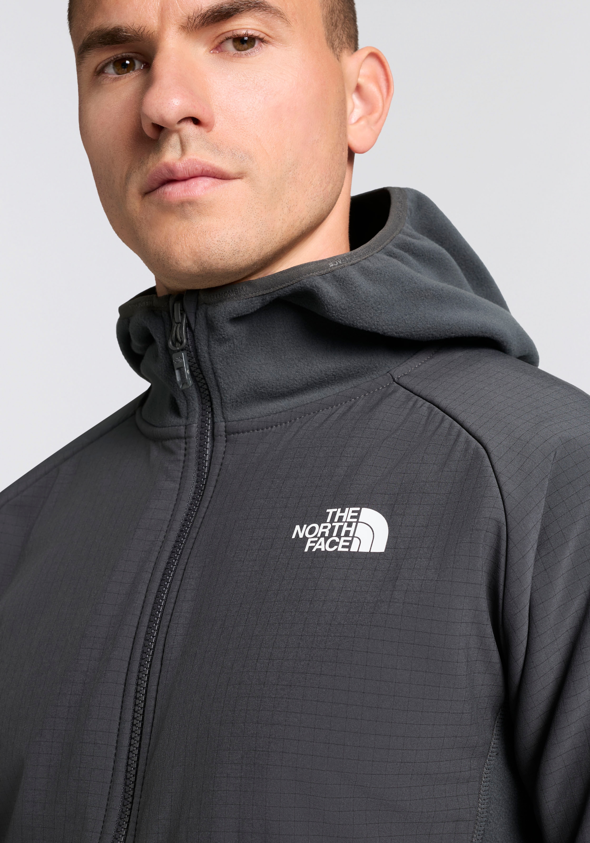 The North Face Fleecejacke »Glacier Fleece« mit Kapuze mit Logodruck