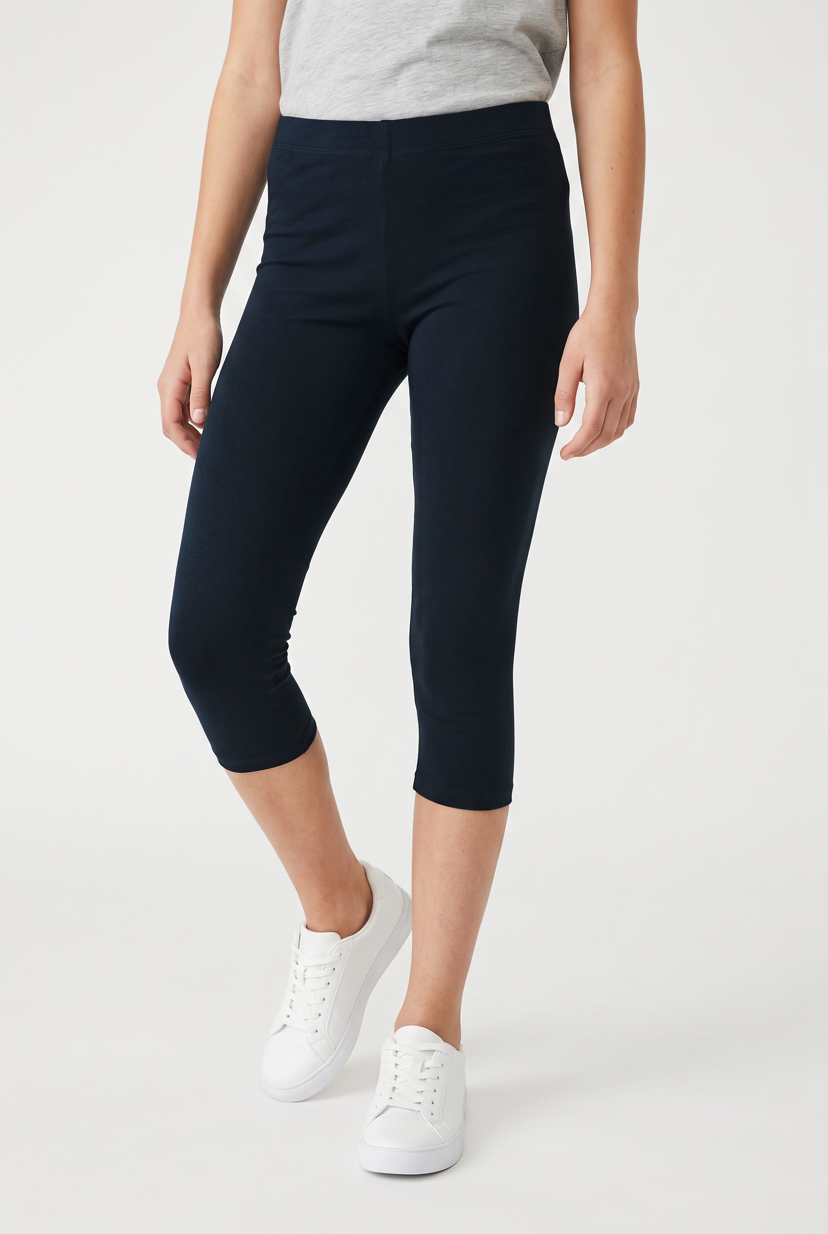 Name It Caprileggings »NKFVIVIAN 2P CAPRI LEGGING F NOOS«  aus Baumwollmischung mit Elasthan, Regular Fit, wadenlang, elastisch