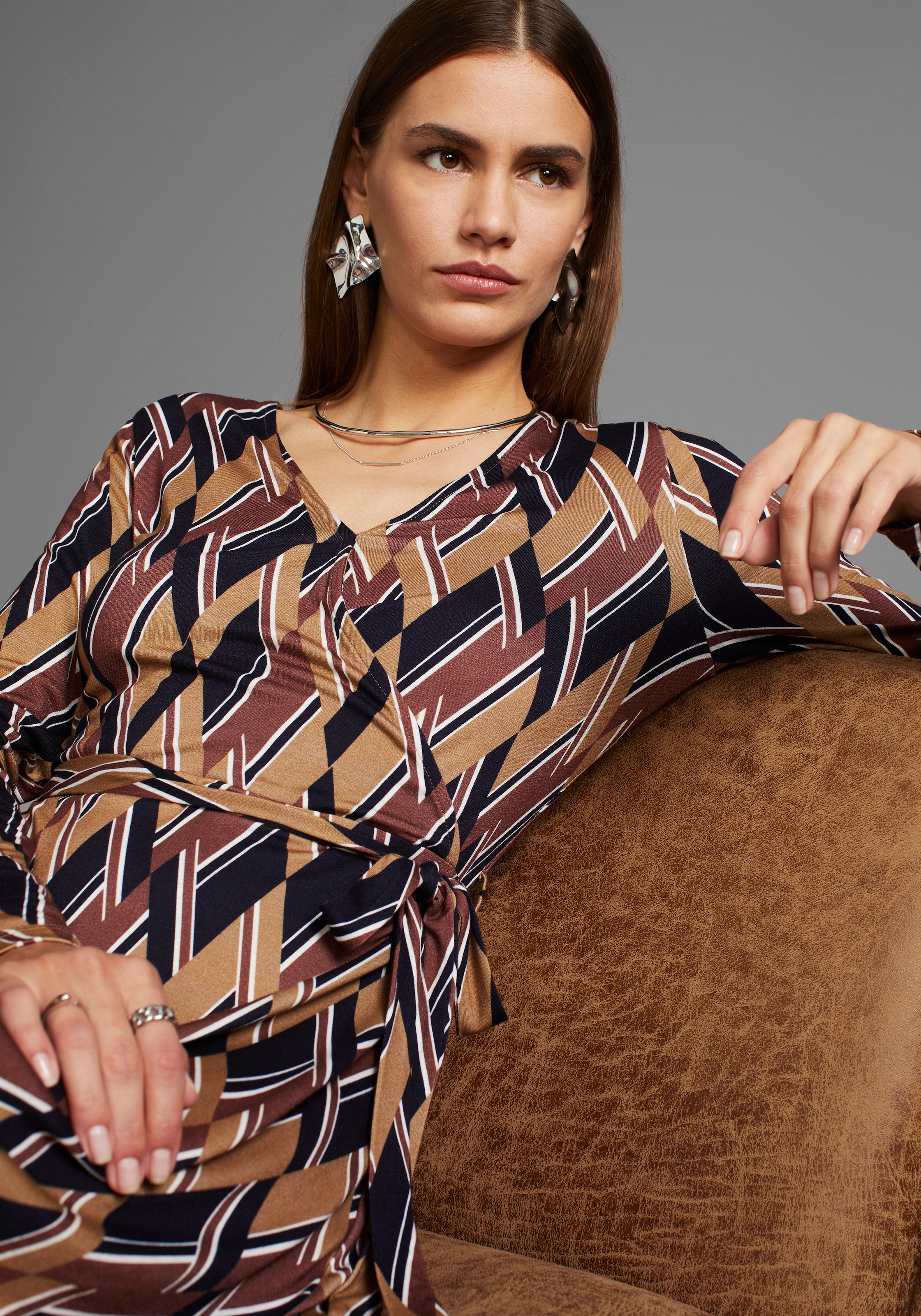 HECHTER PARIS Jerseykleid, mit eleganten Print