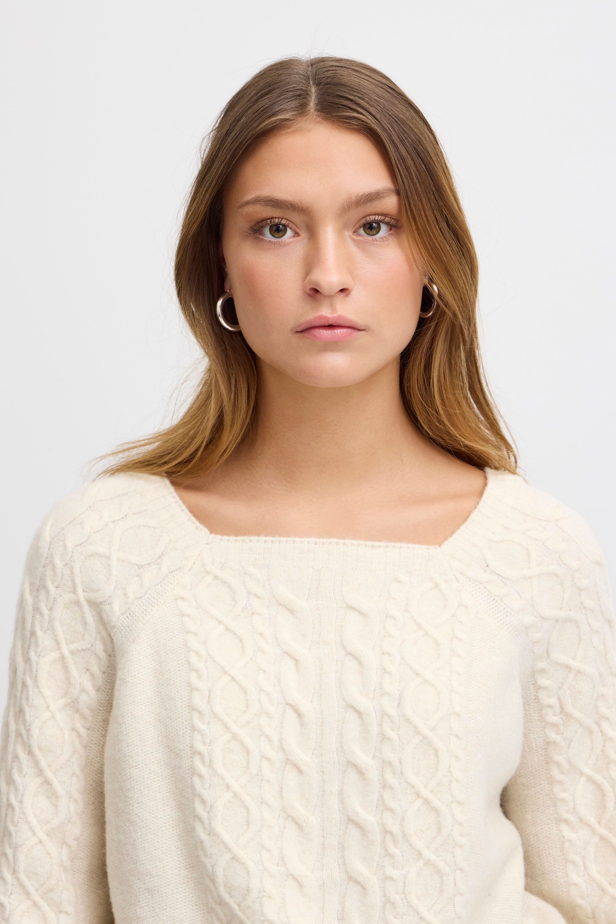 Ichi Strickfleece-Pullover »Strickpullover IHLIYANNA LS«