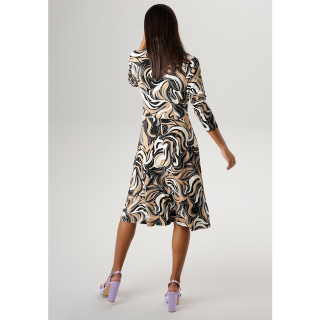 - der NEUE Aniston Jerseykleid, silberfarbenem kaufen in SELECTED KOLLEKTION online bei Taille OTTO mit Zierring