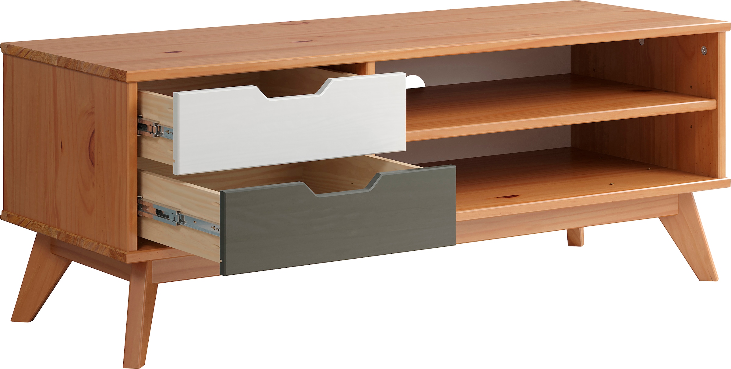 INTER-FURN Lowboard »Scandik«, Kommode aus massiver Kiefer