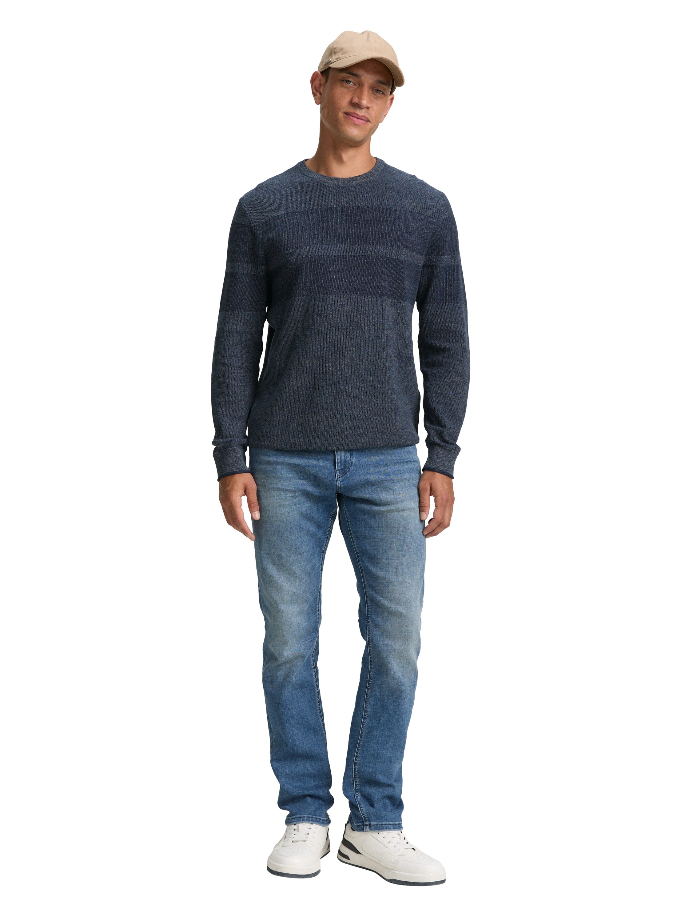 TOM TAILOR Strickpullover, im Streifen-Look