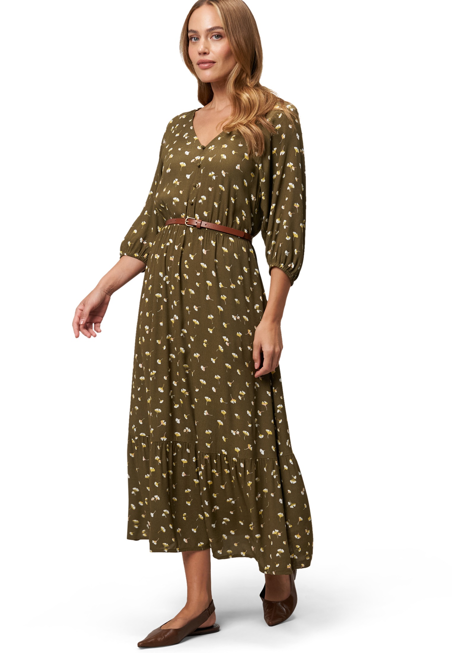 Zero Maxikleid »Maxikleid mit Volants«
