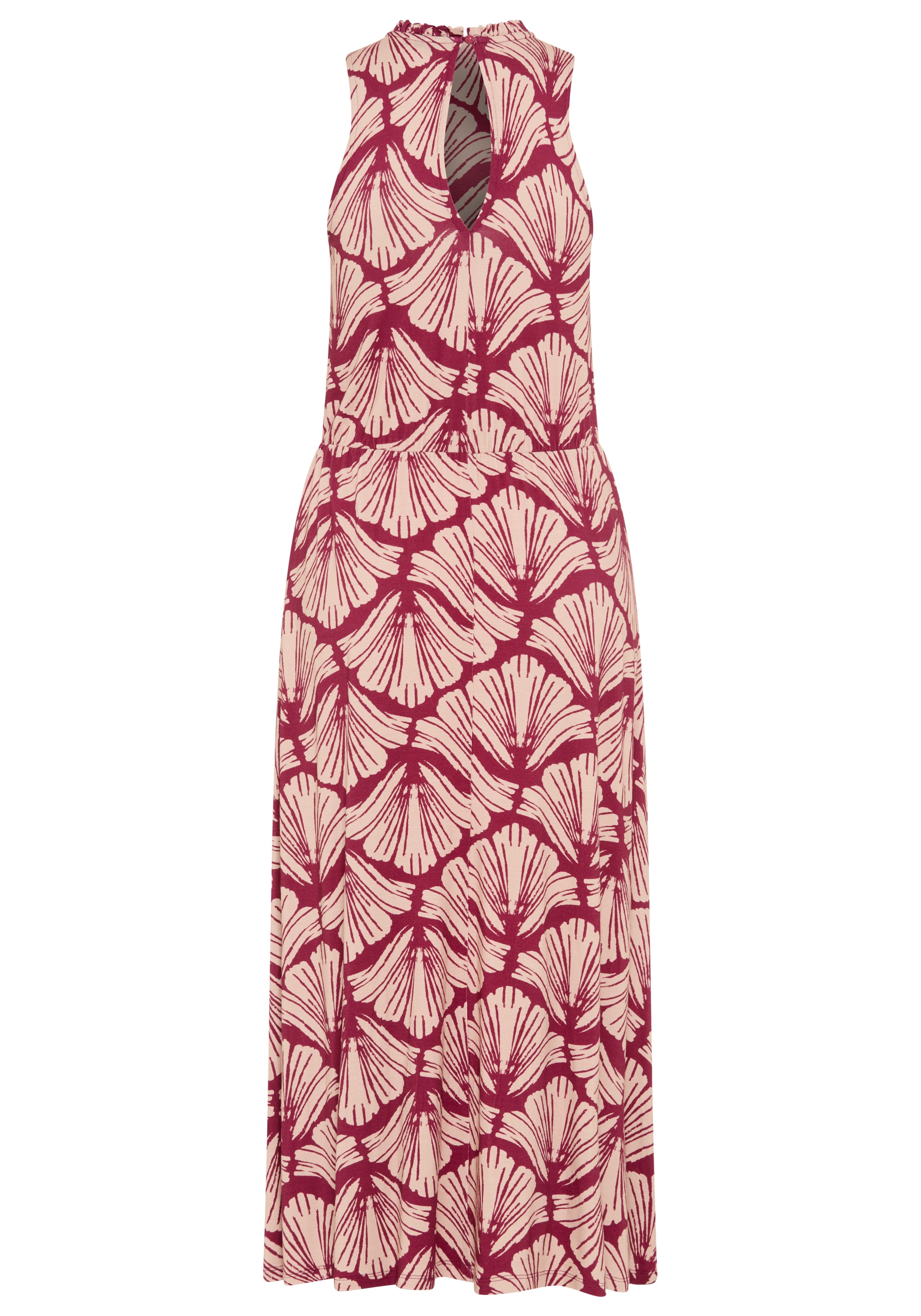 Laura Scott Sommerkleid gemustert, für entspannte Tage, aus Viskose und Elasthan, ärmellos