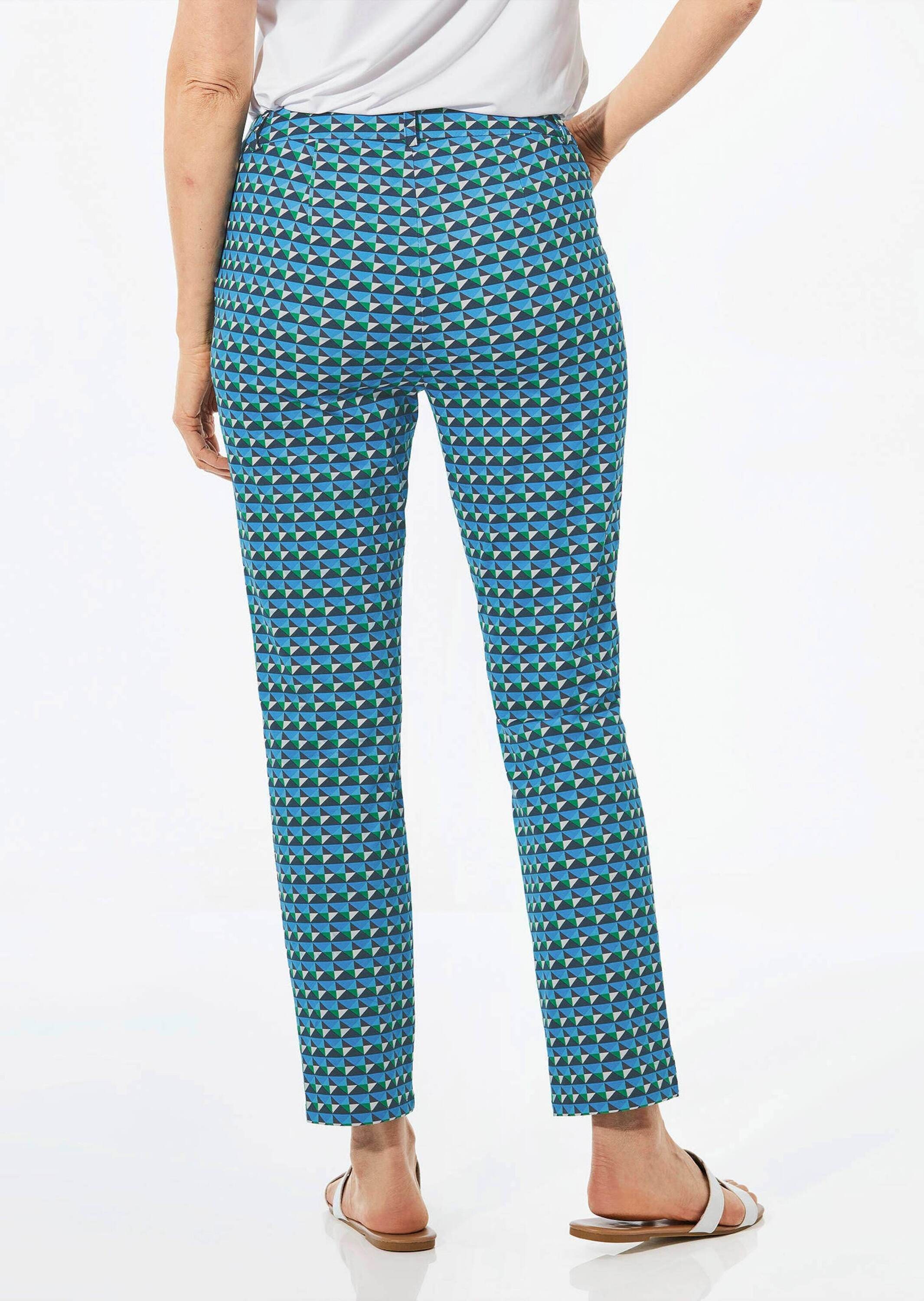 GOLDNER Stoffhose »Druckhose mit Minimaldessin«