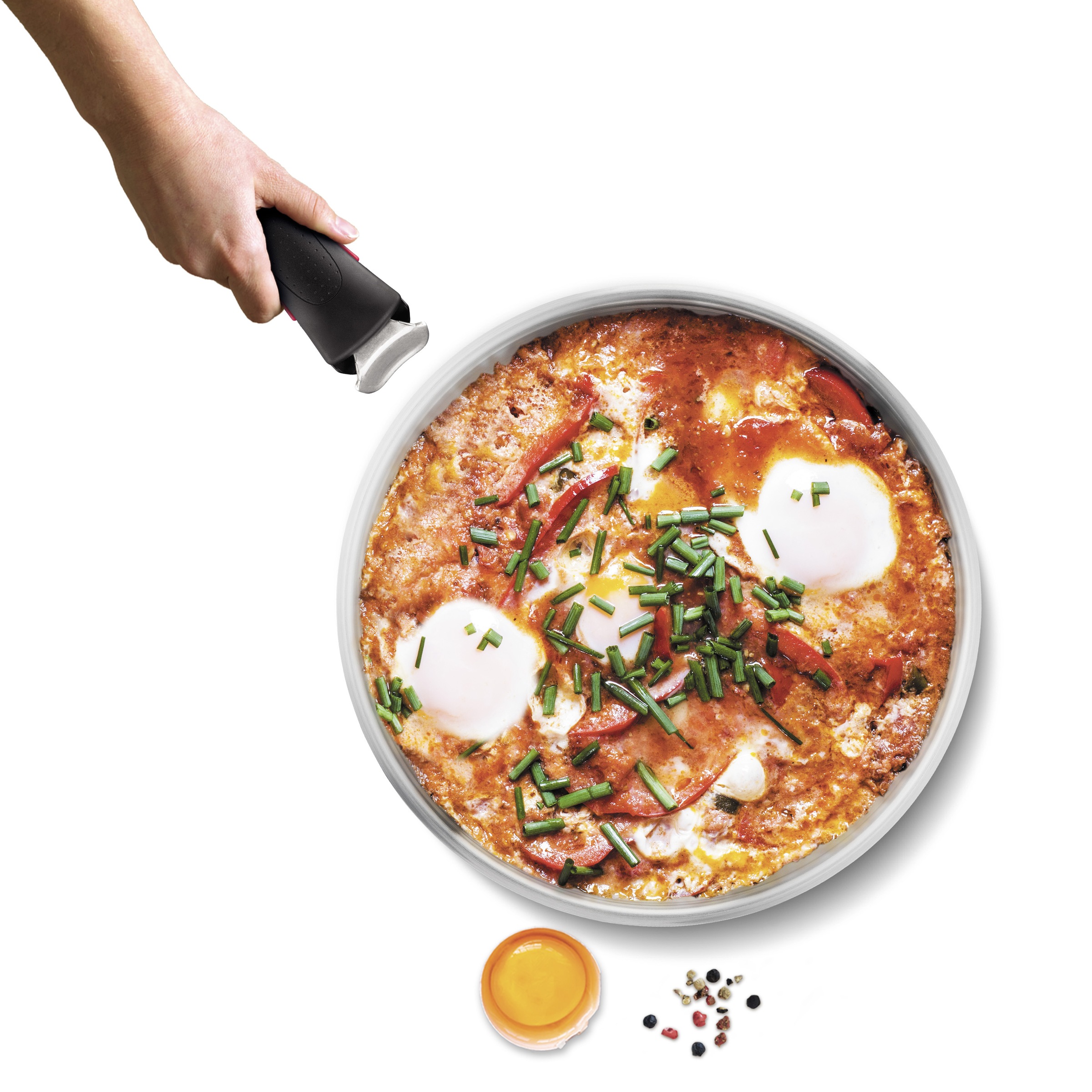 Tefal Pfannen-Set »Ingenio Emotion« Edelstahl Set, 3 tlg. abnehmbarer Ingenio-Griff, stapelbar, unversiegelt, induktionsgeeignet