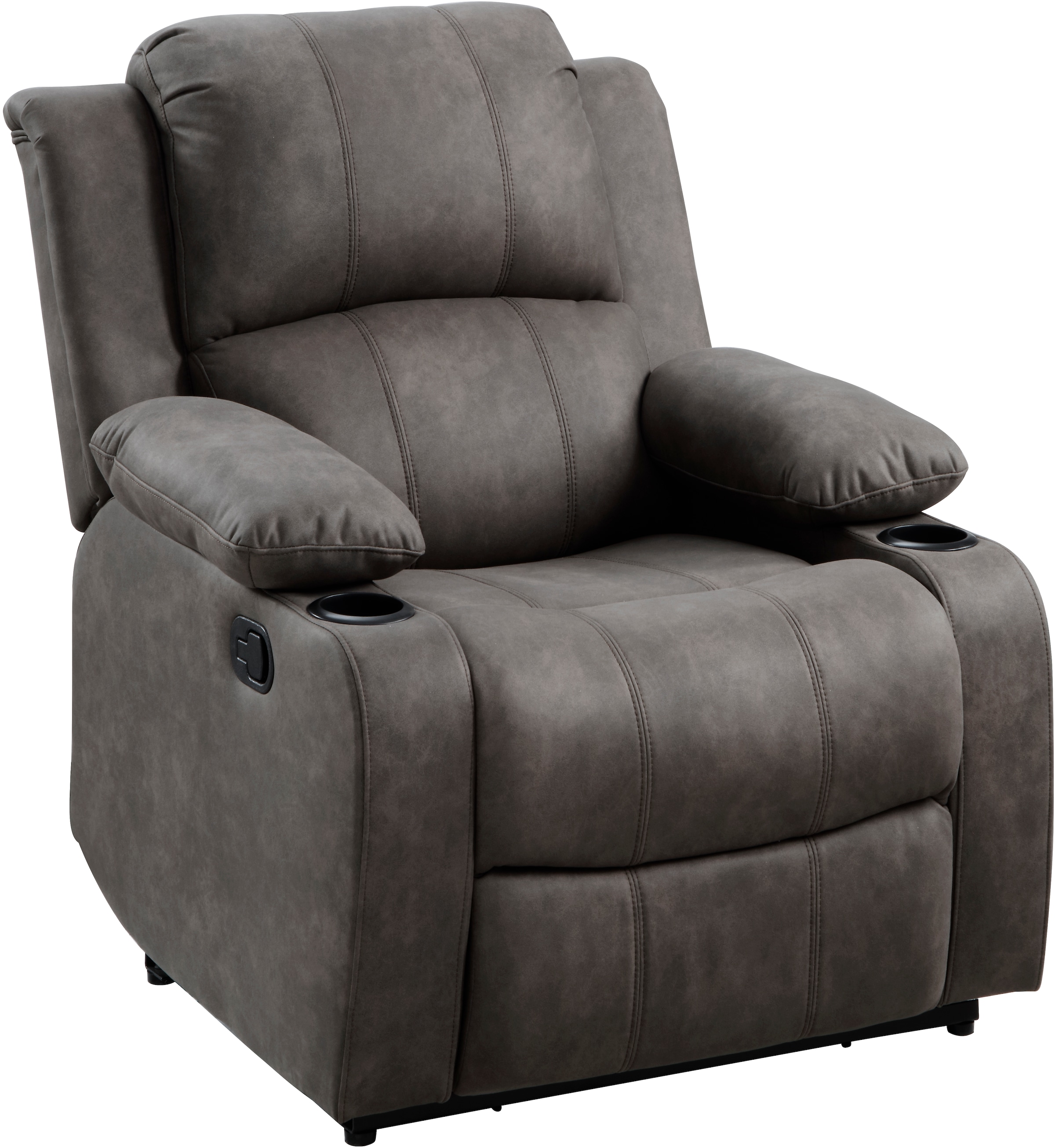 ATLANTIC home collection Relaxsessel, mit Relaxfunktion, Federkern und Getränkehalter