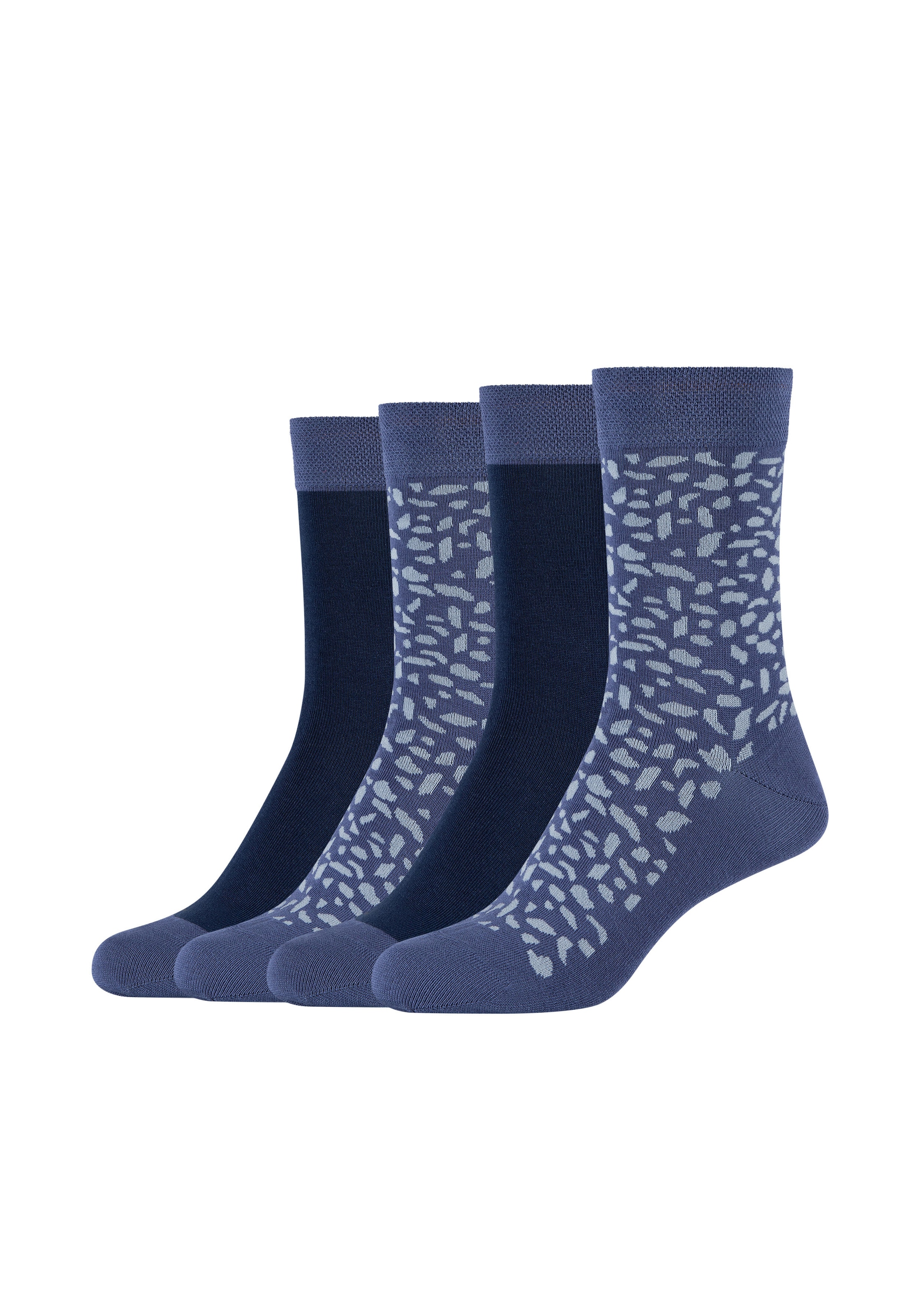 Camano Langsocken, (4er Pack), mit attraktivem Musterdesign