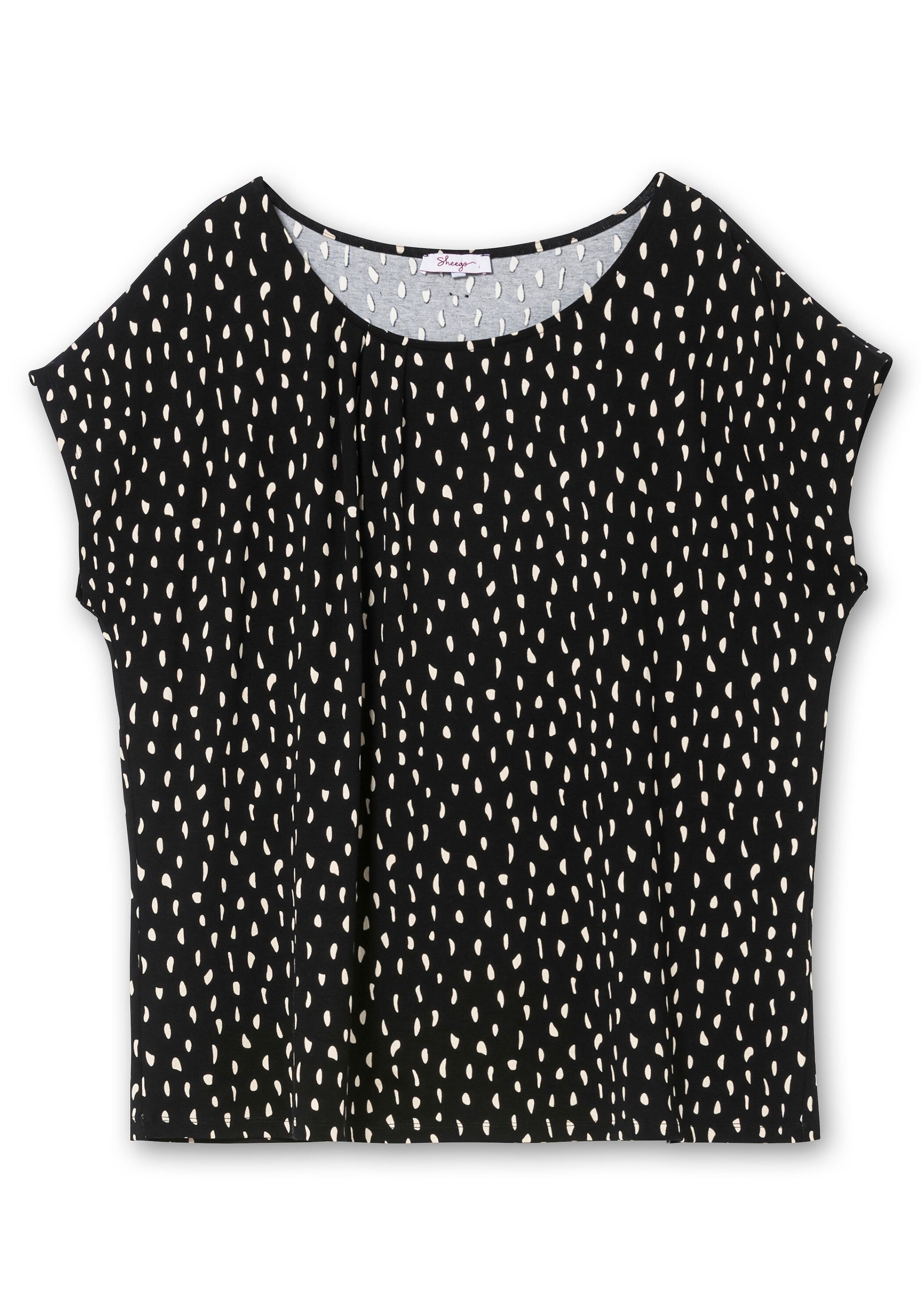 Sheego Rundhalsshirt »Shirt mit Minimal-Alloverdruck«