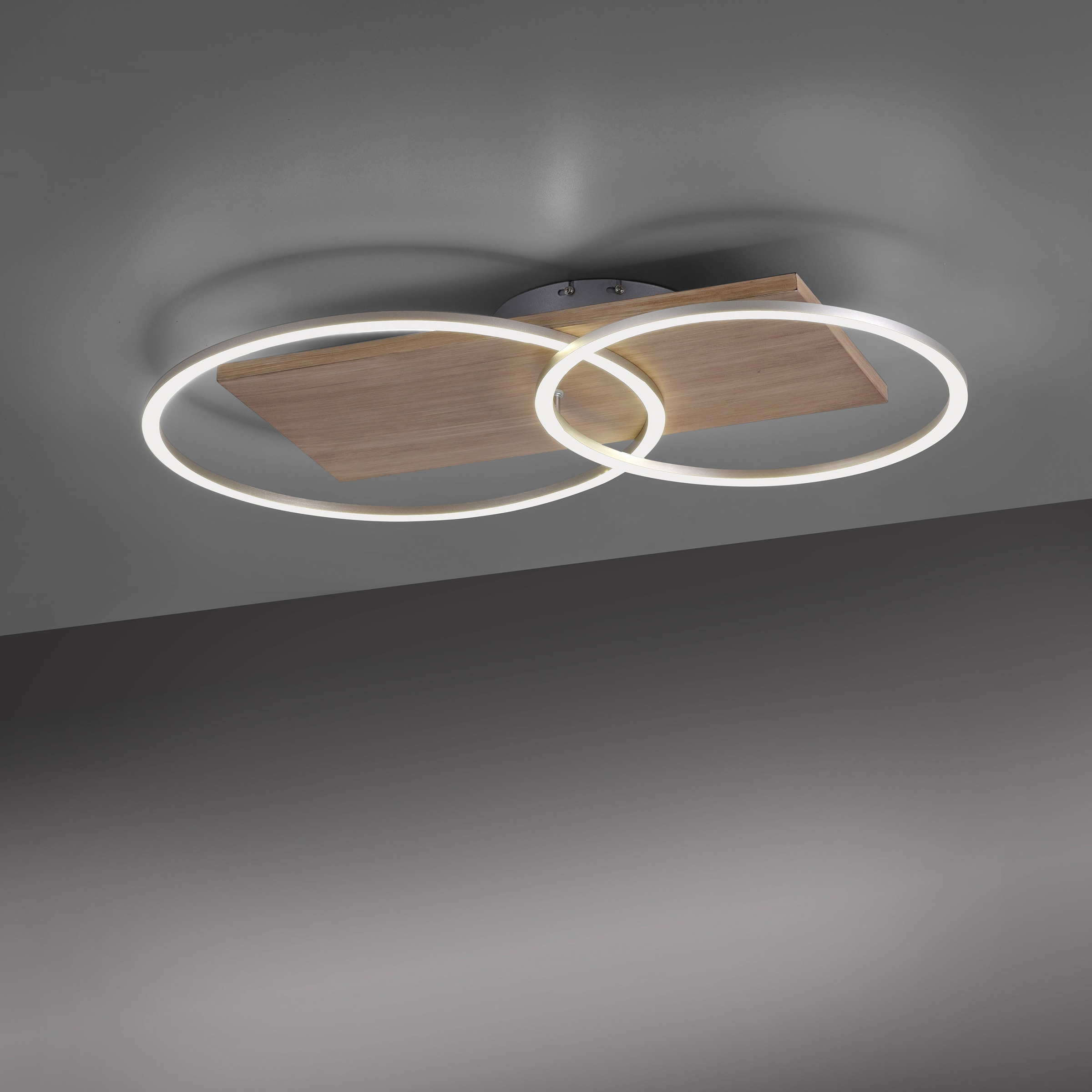 Home affaire LED Deckenleuchte »Pommerby«, 2 flammig, Leuchtmittel LED-Modul | LED fest integriert, mit Farbtemperatursteuerung, inkl. Infrarotfernbedienung, dimmbar
