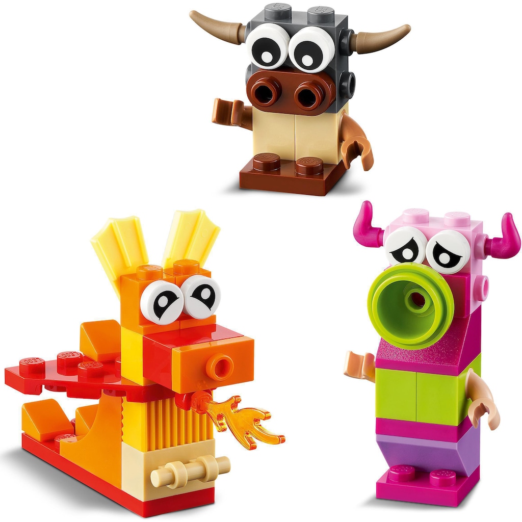 LEGO® Konstruktionsspielsteine »Kreative Monster (11017), LEGO® Classic«, (140 St.), Made in Europe