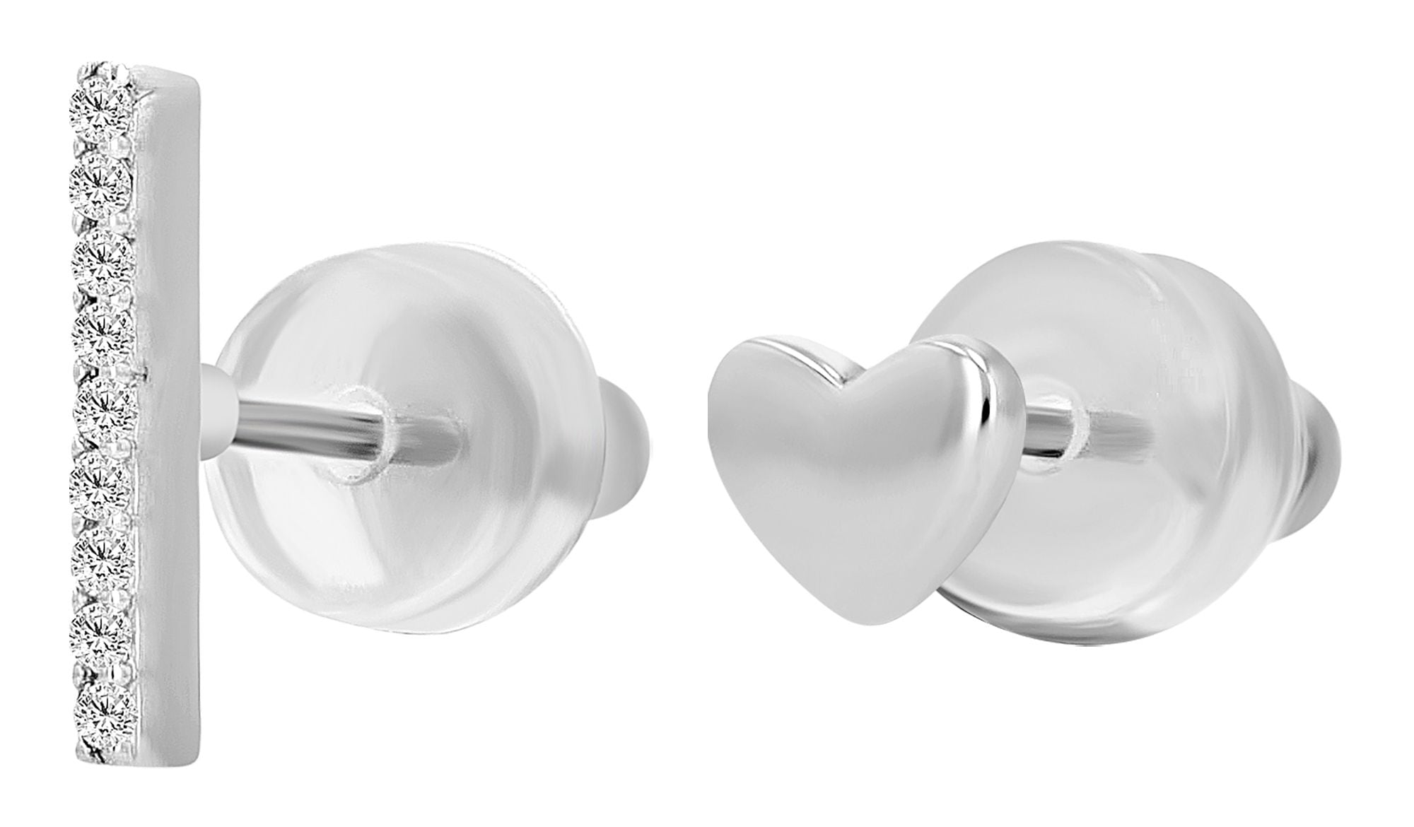 Adelia´s Paar Ohrstecker »Damen Ohrringe ¿ Ohrstecker aus 925 Silber mit Zirkonia«