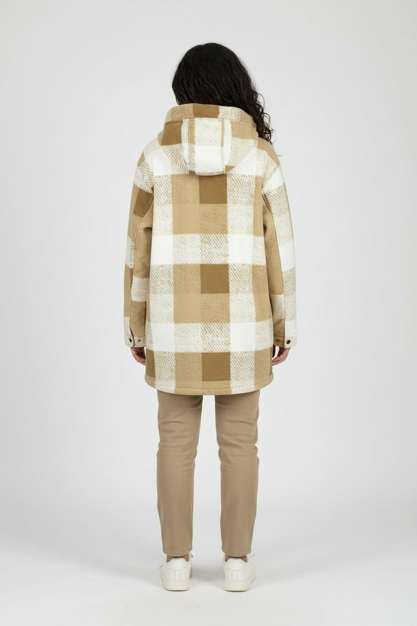 Icepeak Fleecejacke »ICEPEAK PAPAIKOU« mit Kapuze und Kordelzügen, lockere Passform, mit regulierbarem Saum