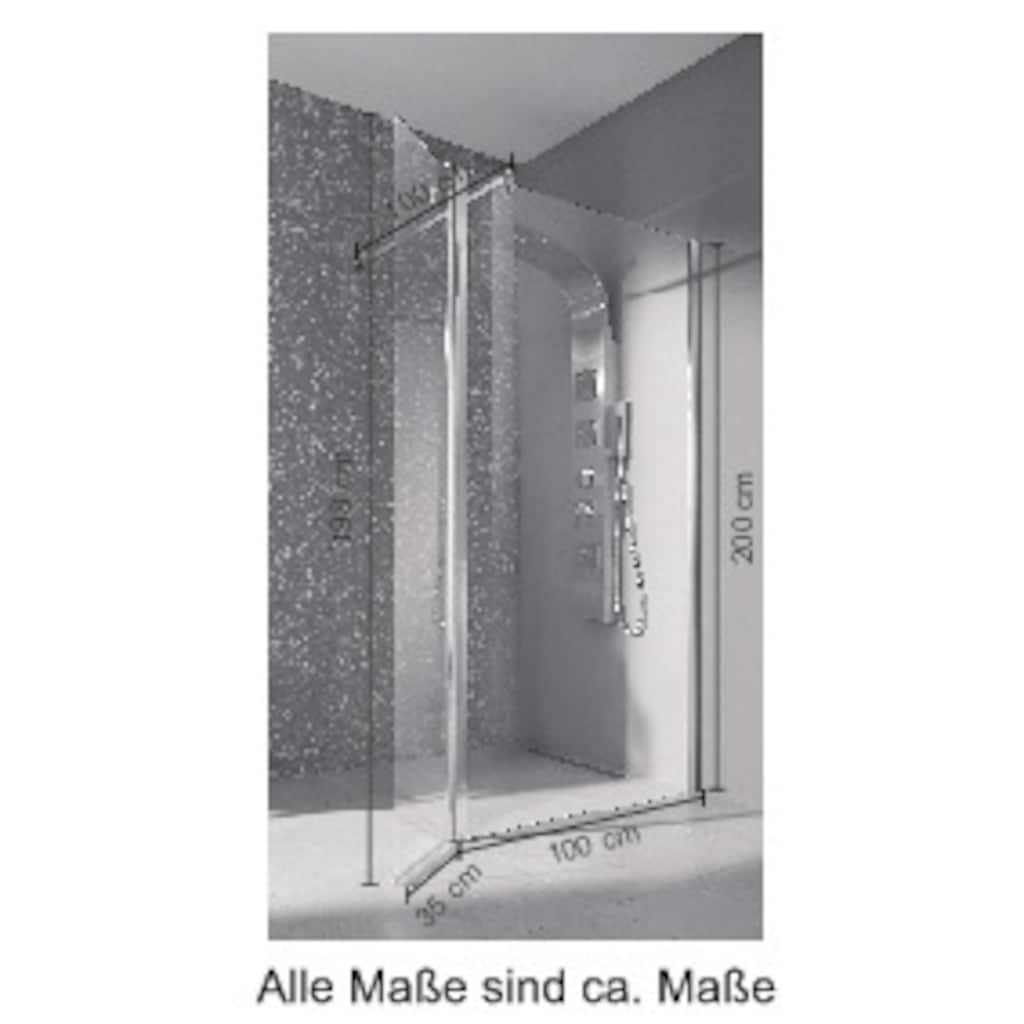 welltime Walk-in-Dusche »Mailand«